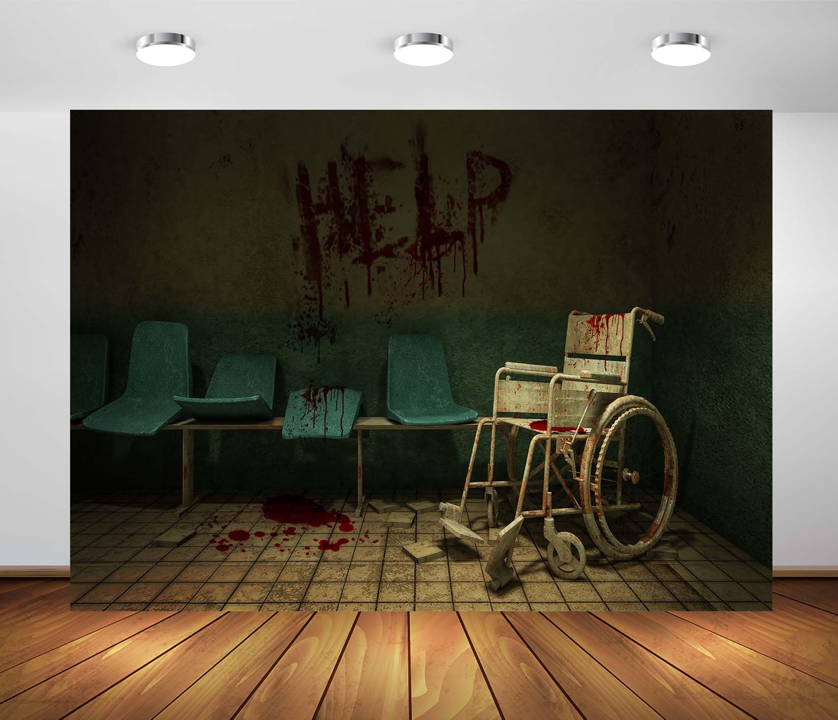 Amazon.com: CORFOTO 15x10ft Fabric Abandoned Hospital Backdrop