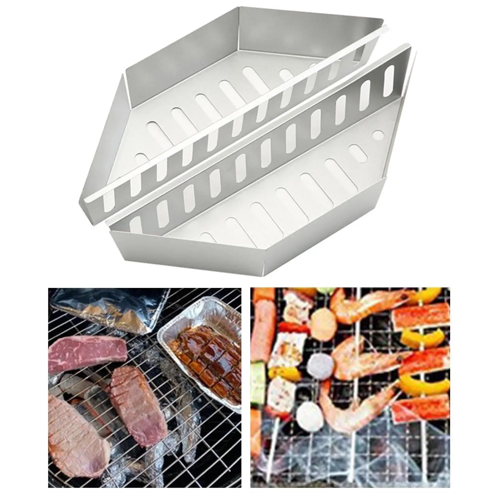 Wytrzymałe uchwyty na brykiet na grill, kemping i piknik, przenośny uchwyt na węgiel drzewny do grillowania na świeżym powietrzu