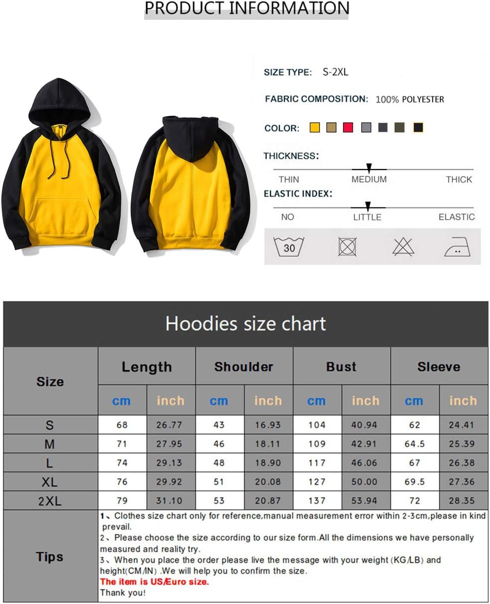 DUOFIER Hoodies for Men Pullover Hooded Sweatshirt with Kange Pocket - Image 7