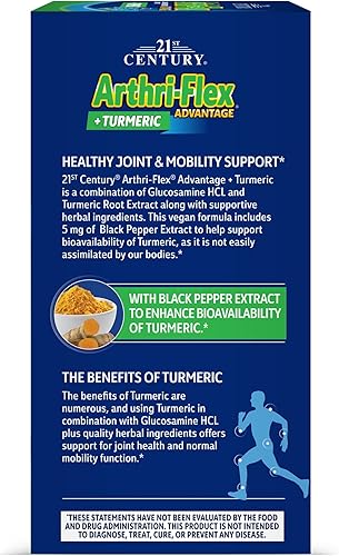 Miniatura 6 de 21st Century Arthri-Flex Advantage Plus Cápsulas vegetarianas de cúrcuma, 90 unidades