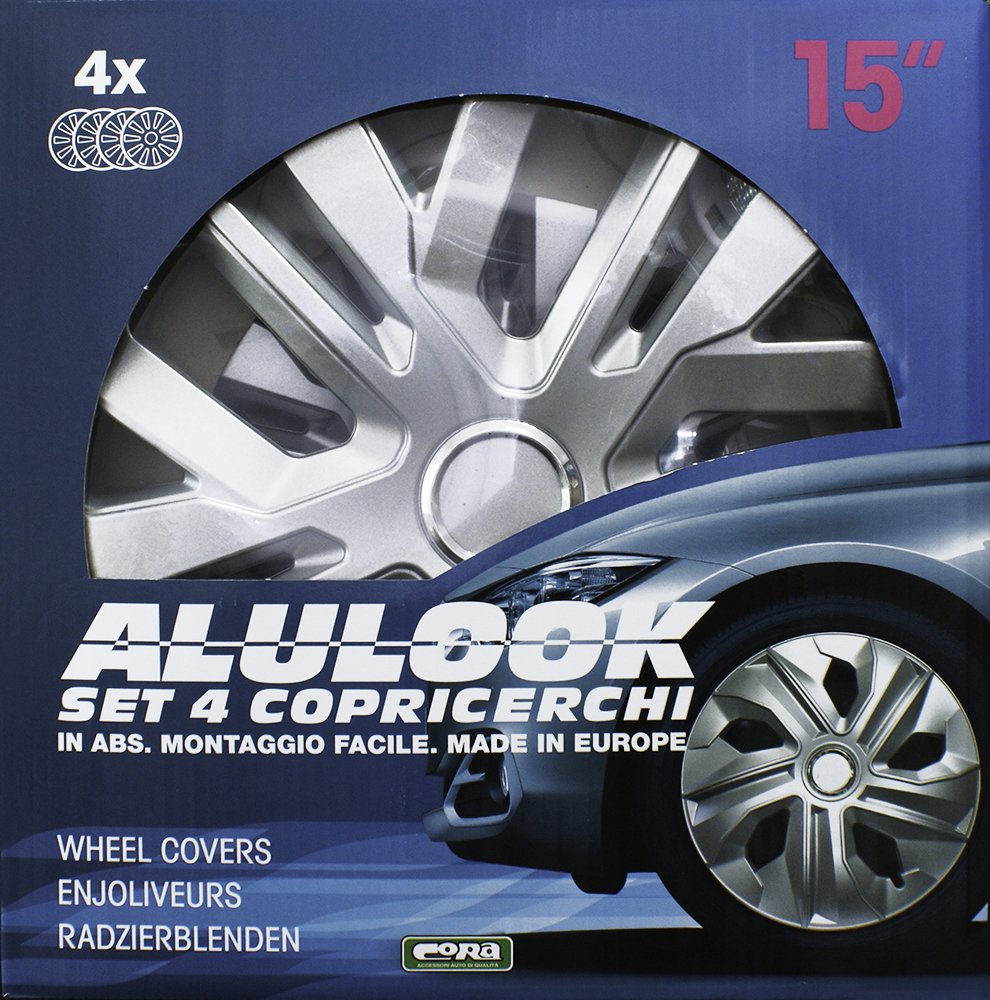 CORA 41345 Box 4 Alulook Raven Copricerchi, 15"
