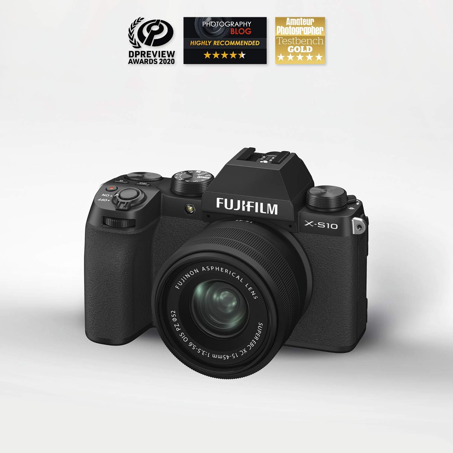 Fujifilm X-S10 - Fotocamera digitale mirrorless con obiettivo XF16-80 mmF4 R OIS WR, colore: Nero Fujifilm X-S10 - Fotocamera digitale mirrorless con obiettivo XF16-80 mmF4 R OIS WR, colore: Nero
