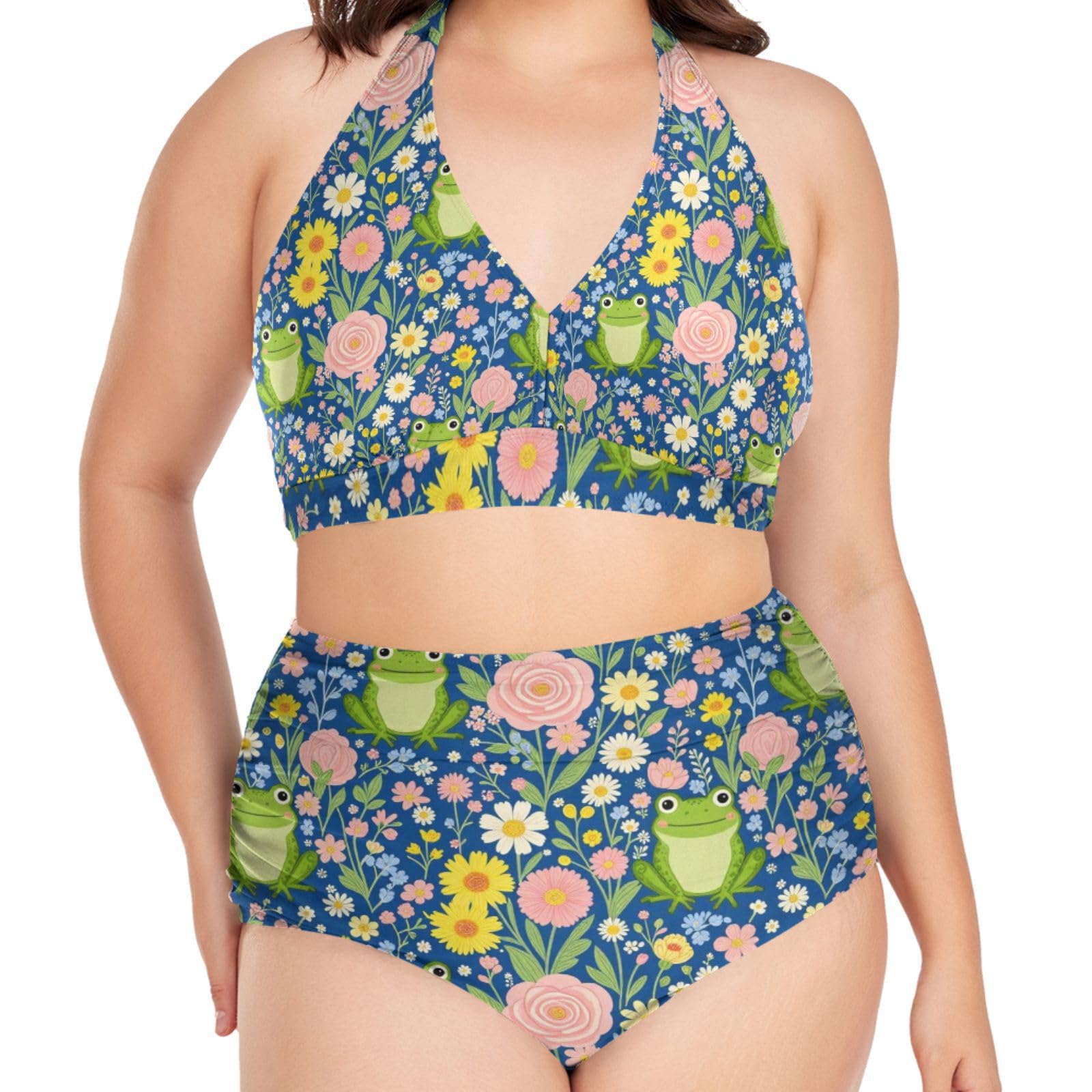 FRODOTGV Trajes de baño femeninos de talla grande L-4XL