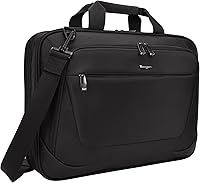 Targus CityLite 15.6-Inch Laptop Briefcase Messenger Bag - Black, Padded Strap, Travel-Friendly TBT053US