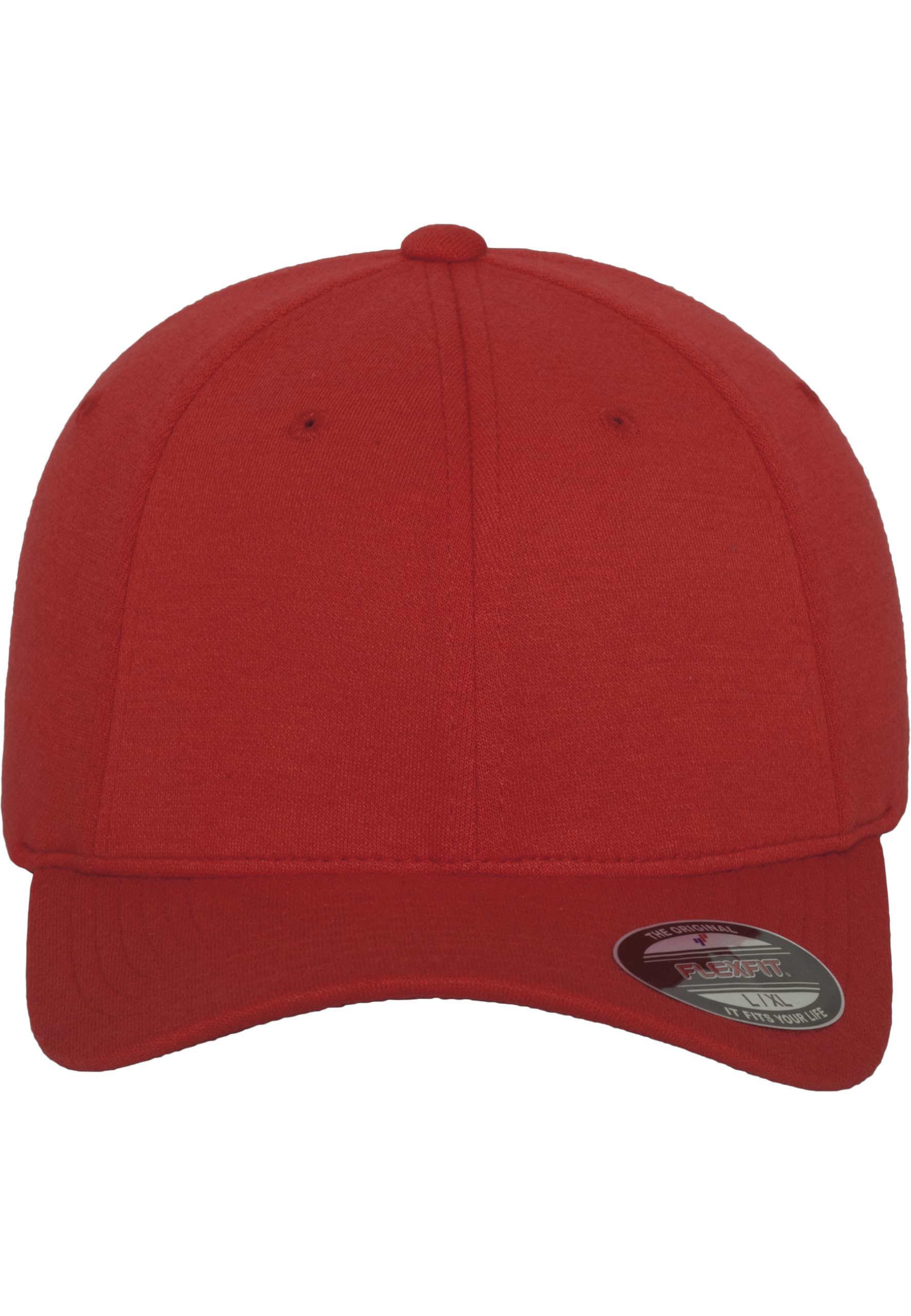 Flexfit Erwachsene Mütze Double Jersey, Red S/M