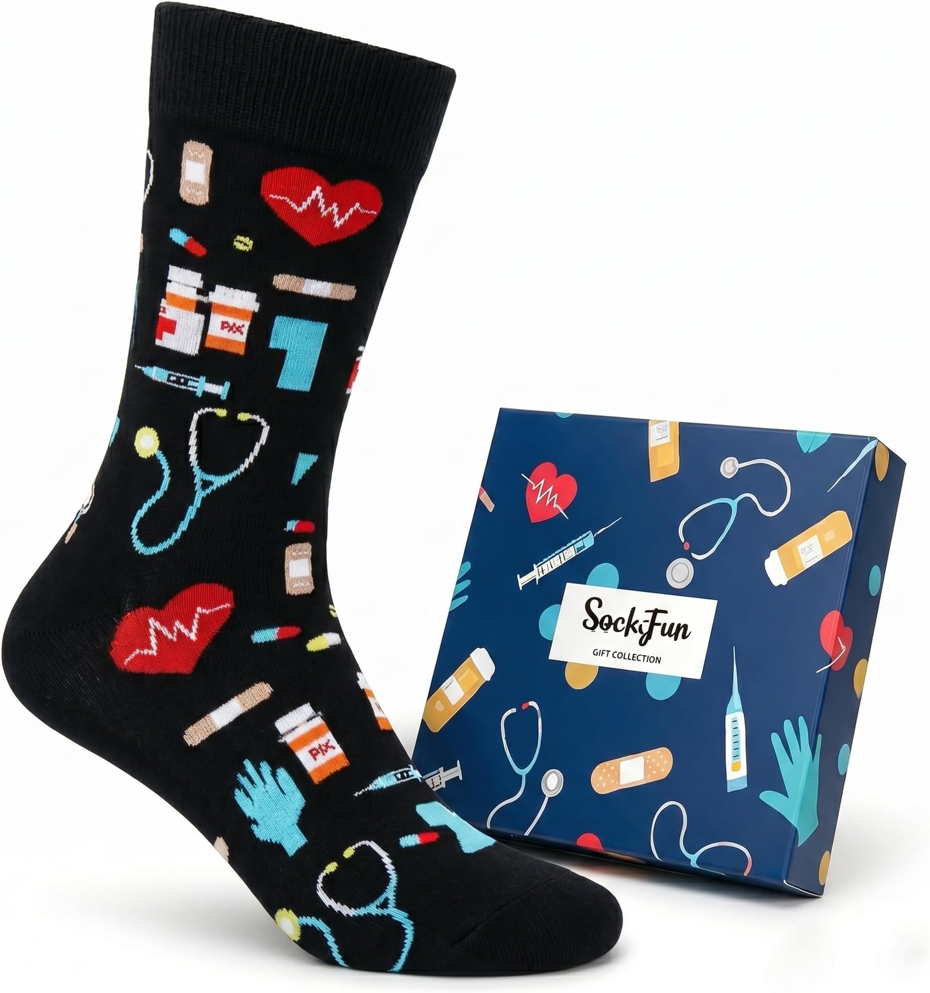 Patriots Doctor Gifts for Men - Male Nurse Gifts Doctor Pharmacist Medical Worker Gift Socks