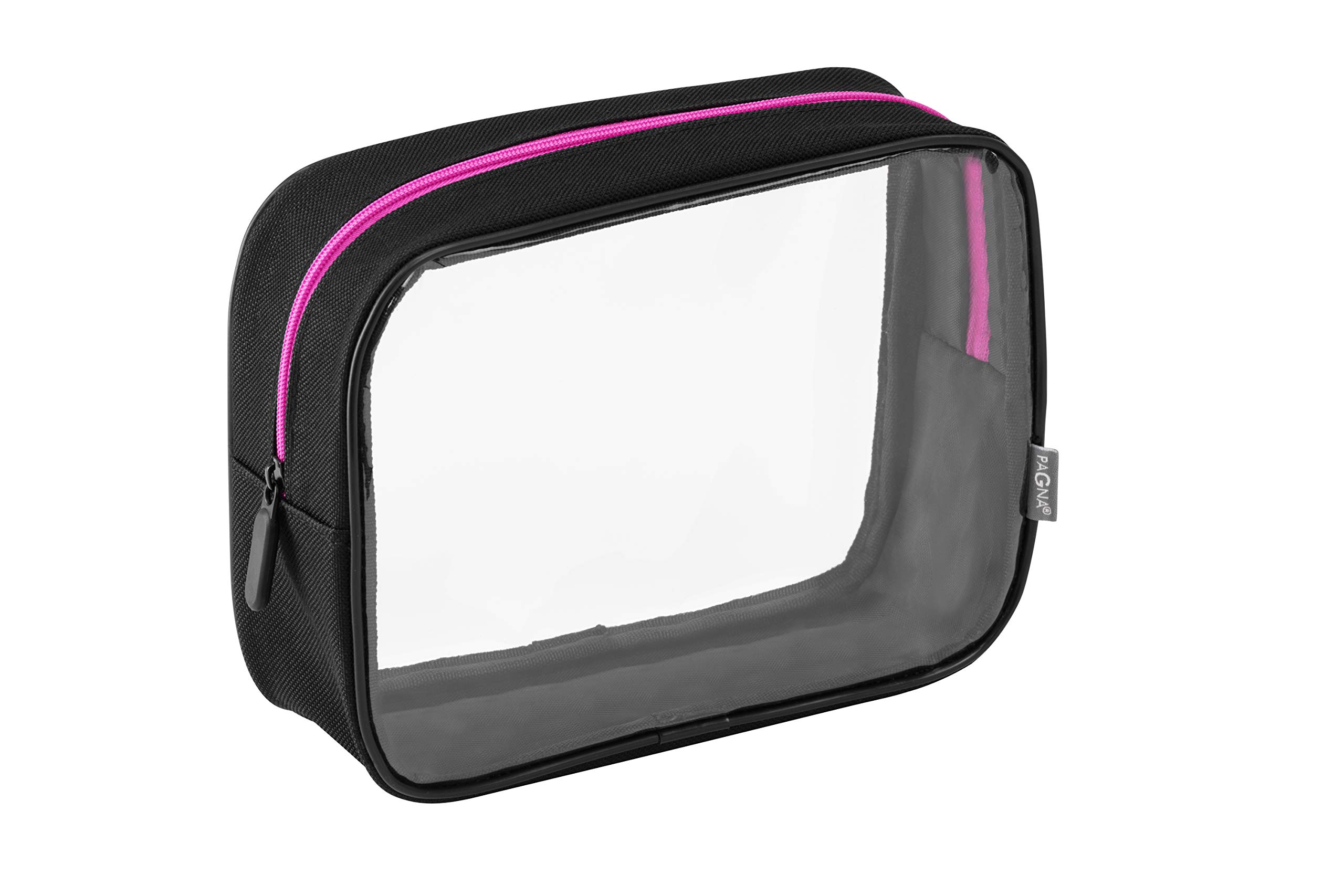 PAGNA Neceser Go Negro Cremallera Rosa Oscuro