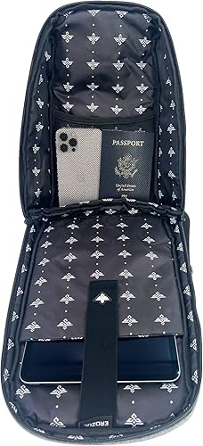 Miniatura 7 de Equinox - Mochila bandolera antirrobo, combinación antirrobo, bolsa de hombro impermeable cruzada casual, Grafito, Bandolera bandolera cruzada