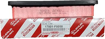 Genuine Toyota Engine Air Filter, 17801-F0050, OEM Replacement Part