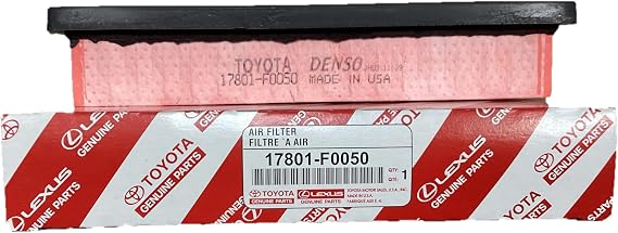 Genuine Toyota Engine Air Filter, 17801-F0050, OEM Replacement Part