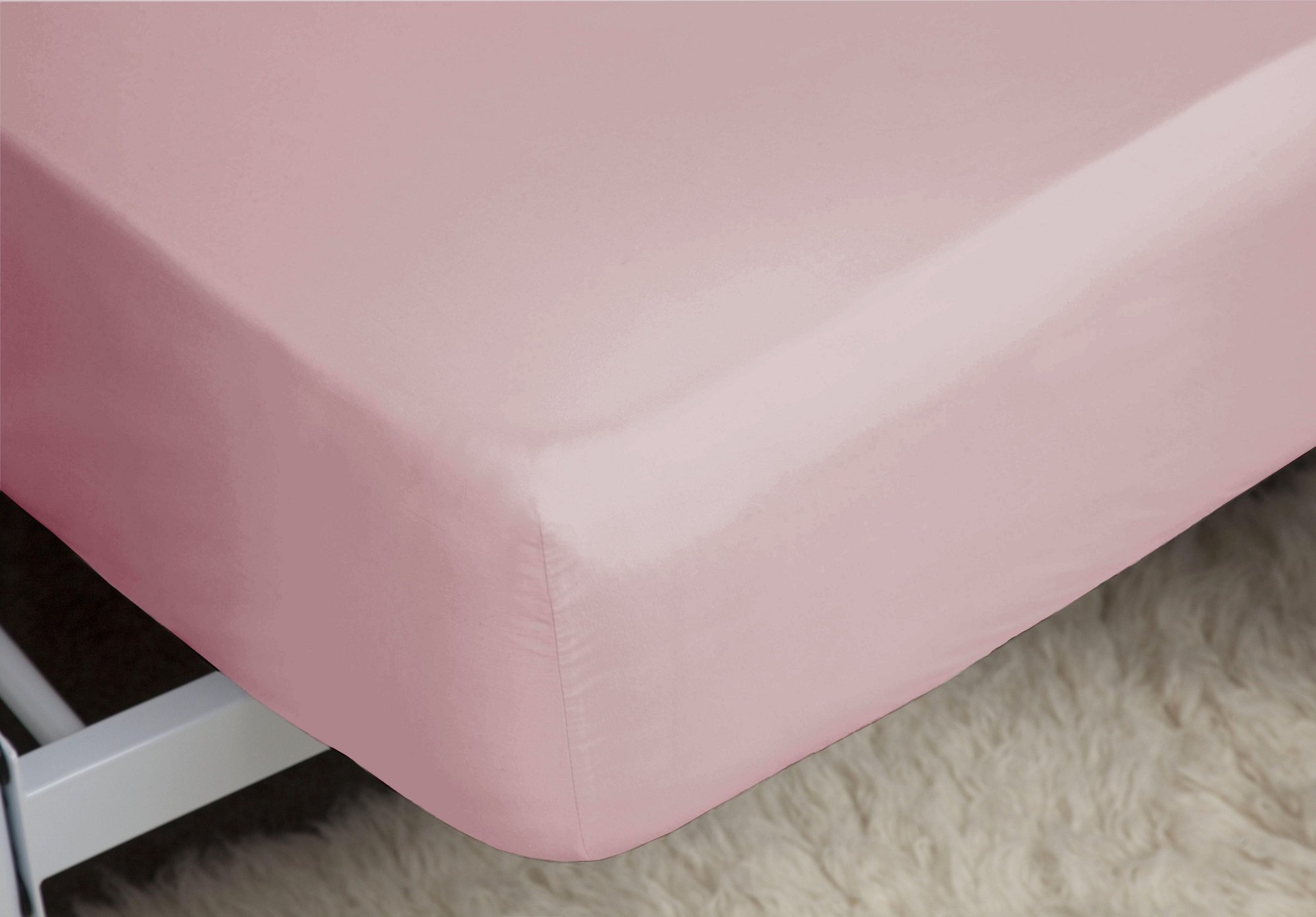 Belledorm Blush Fitted Sheet Extra Deep 38Cm (15 Inch) - 200 Thread Count (King, )
