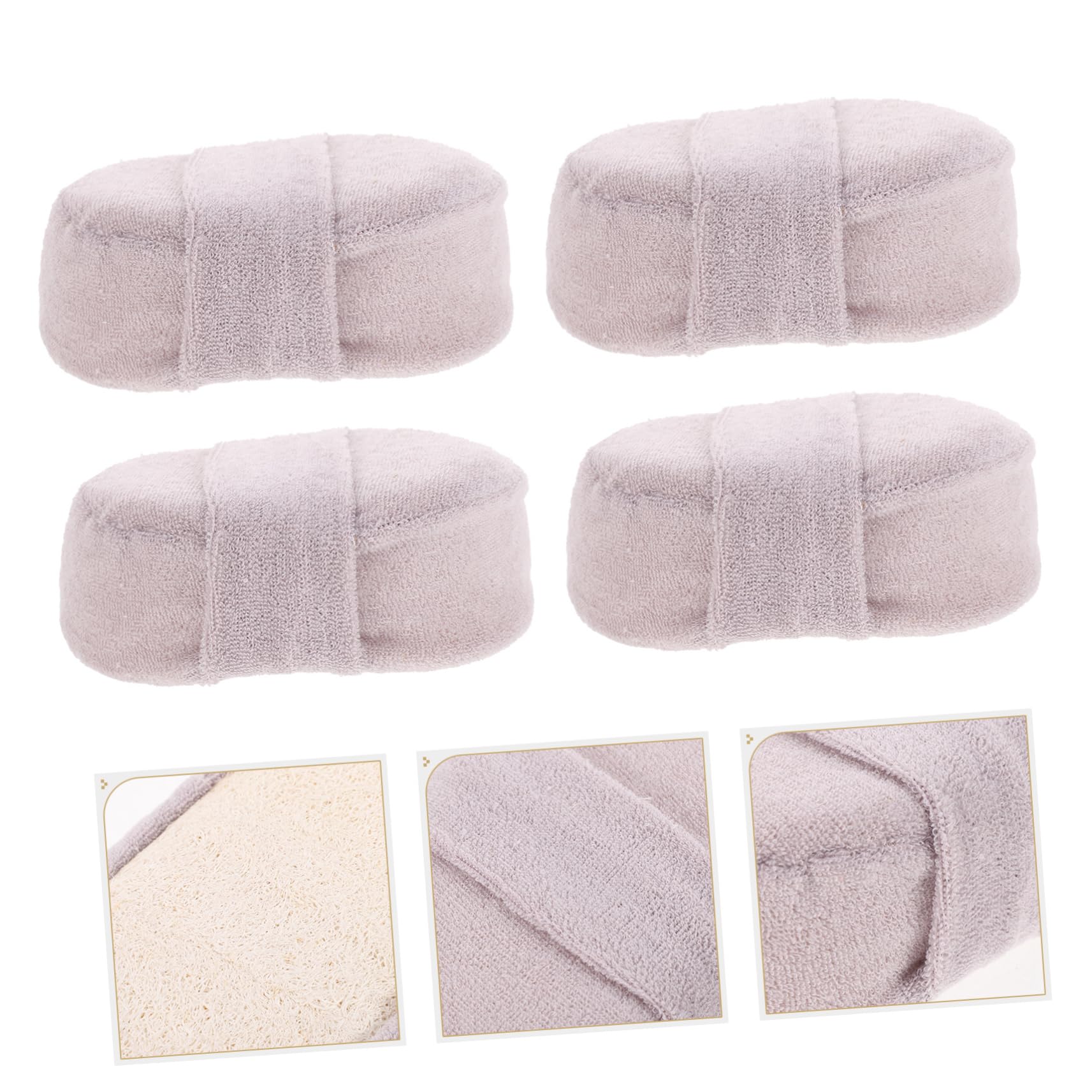 minkissy 8 Piezas Almohadilla Exfoliante Almohadilla De Esponja De Guante De Esponja Vegetal Toallita De Tómate Un Baño