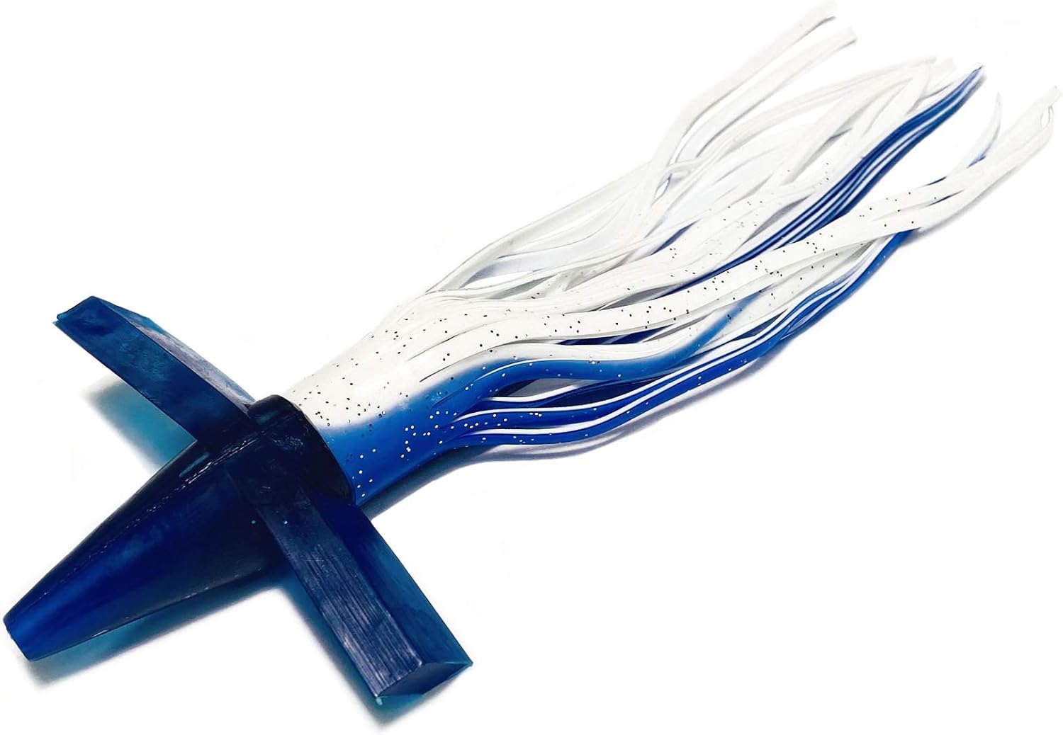 EatMyTackle Blue and White Bird Teaser for Saltwater Fishing - Trolling Lure