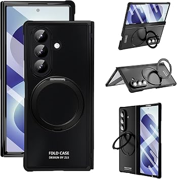 Case for Samsung Galaxy Z Fold 8 Ultra, with Ring Stand Black