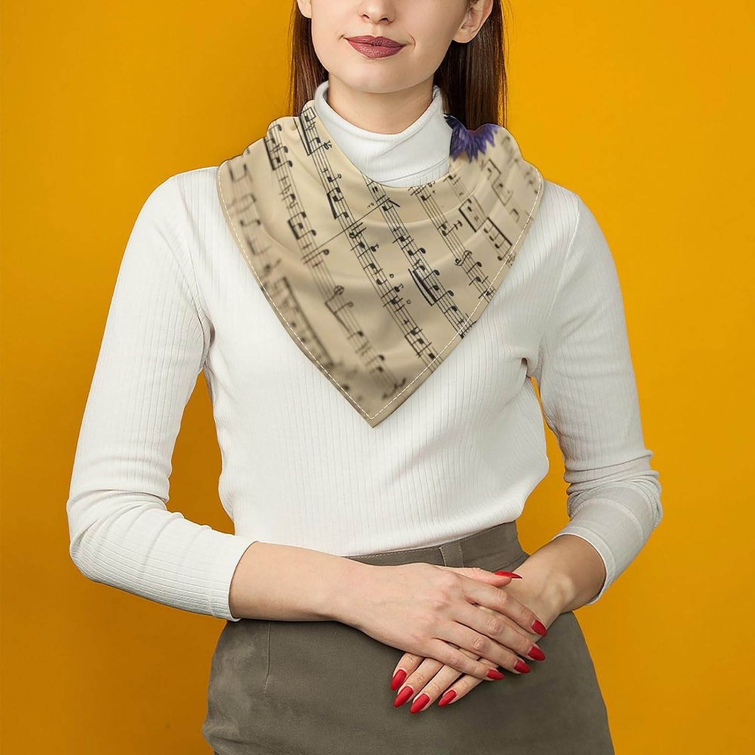 Music Sheet 18" × 18" Multi-purpose Bandanas for Women Men image 5