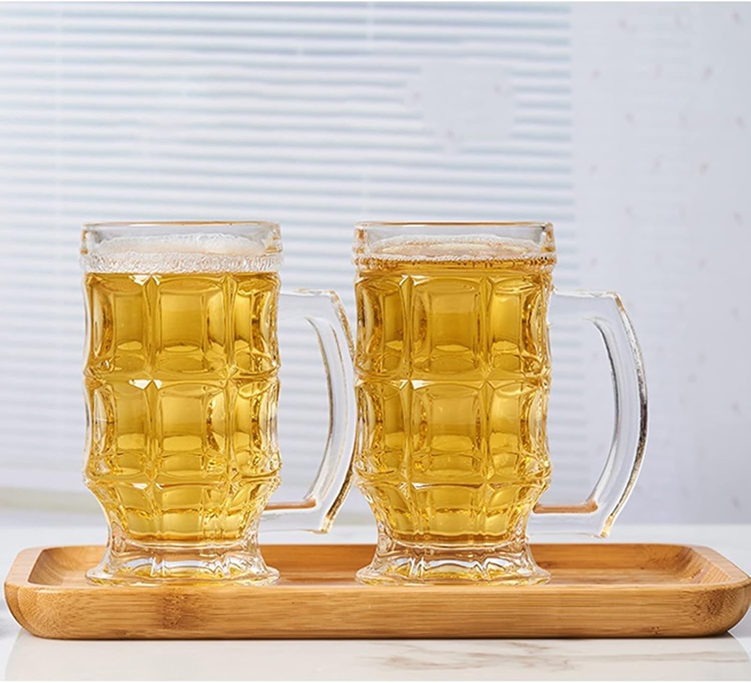 Beer Cup Beer Glass Unique Beer Glasses Personalized Beer Mug Insulated Beer Mugs Fit up to 14 Ounces Set of 2 Beer Stein
