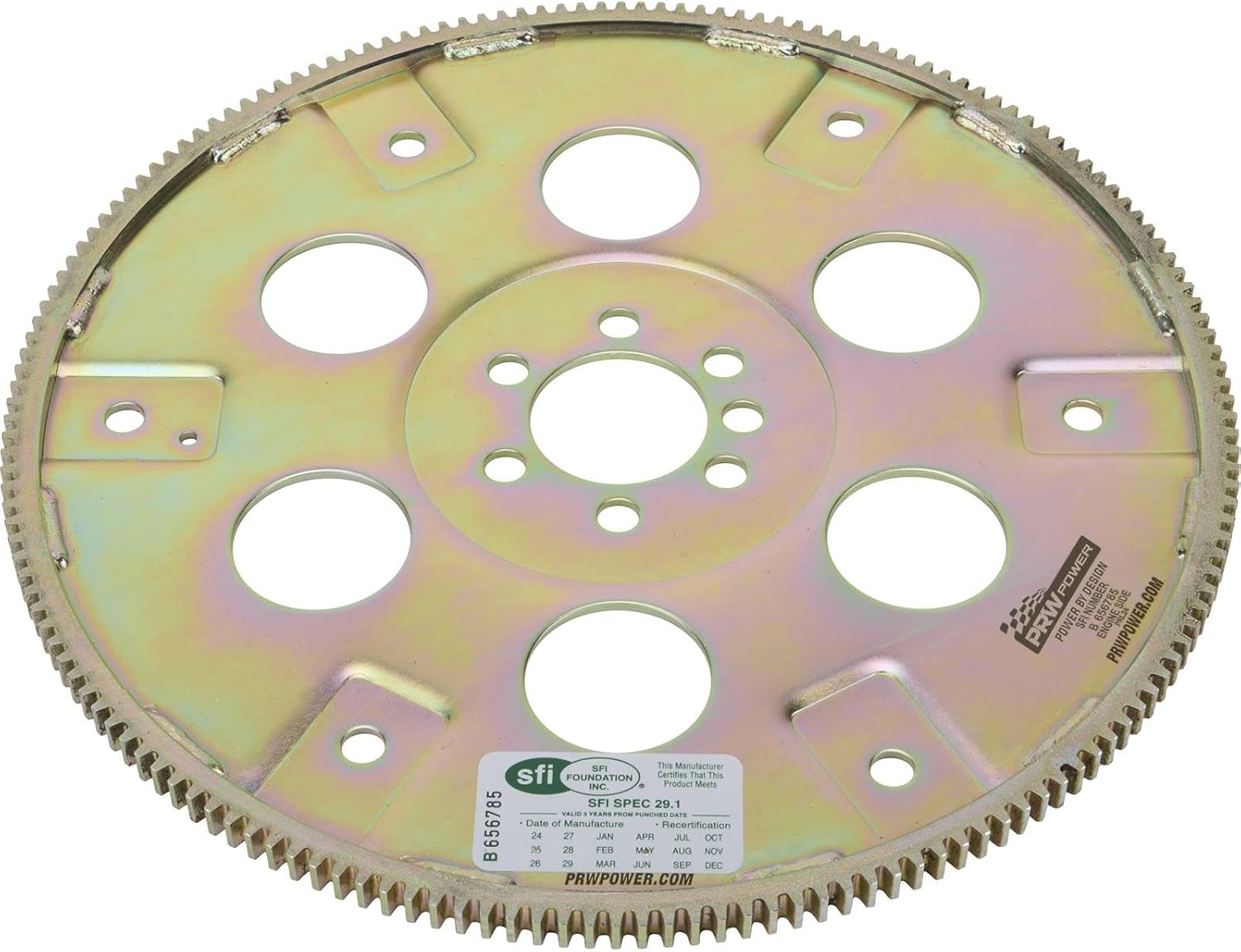 Speedway Motors Extreme Duty Flexplate Compatible with 1986-1997 Chevy Small Block V8, 168 Tooth SFI Approved Internal Balance Steel Flex Plate for 1 Piece Rear Seal Engines