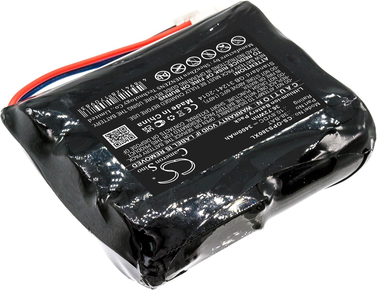 3400mAh Battery Compatible with Olympus 38DL Plus Ultrasonic Thickness, for Part No. 38-BAT
