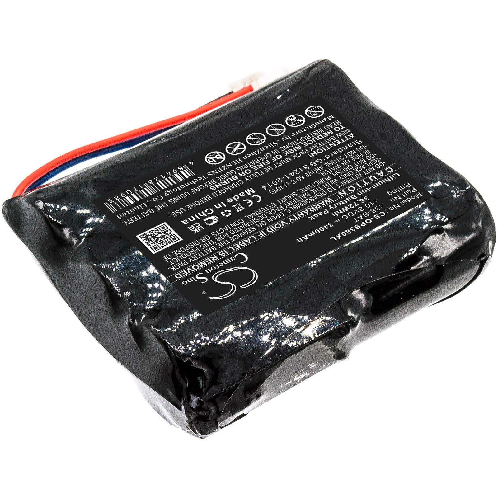 3400mAh Battery Compatible with Olympus 38DL Plus Ultrasonic Thickness, for Part No. 38-BAT