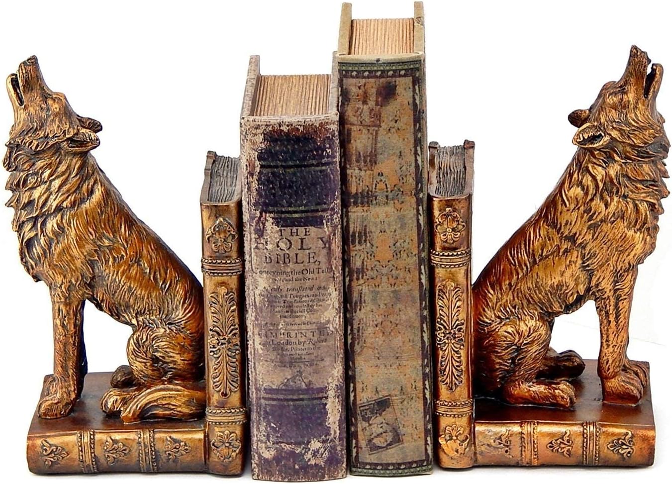 Amazon.com: Dragon Slayer Bookends, Furious Dragon Bookends in Fine ...