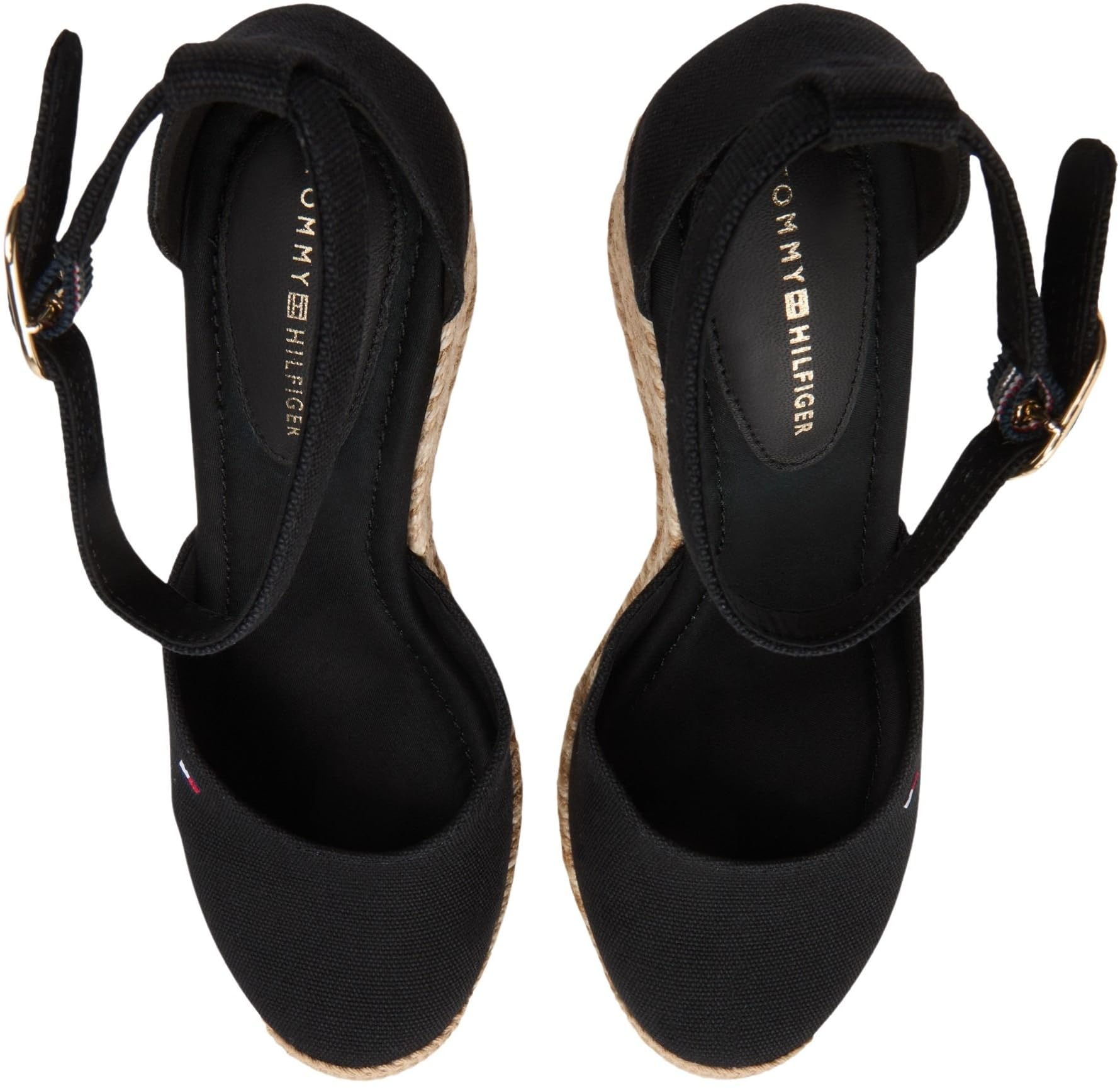 Tommy Hilfiger Flag High Wedge Espad Closed Toe Fw0fw09225, Alpargatas de cuña Mujer