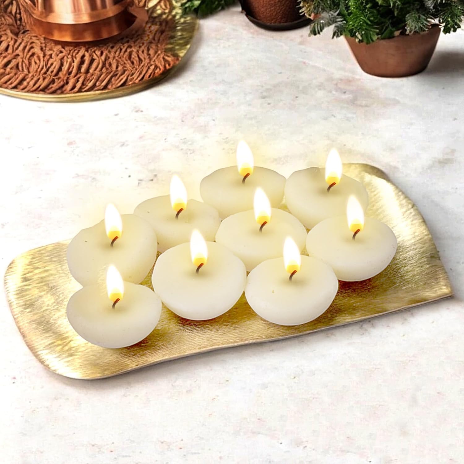 Pure Ghee Diya Wicks | Upto 60 MIn Burning Time | for puja Housewarming Diwali Celebrations Party | Festival Lights Birthday Decorations | Jasmine Mogra Chandan Rose | (Chandan/samdalwood, 25)