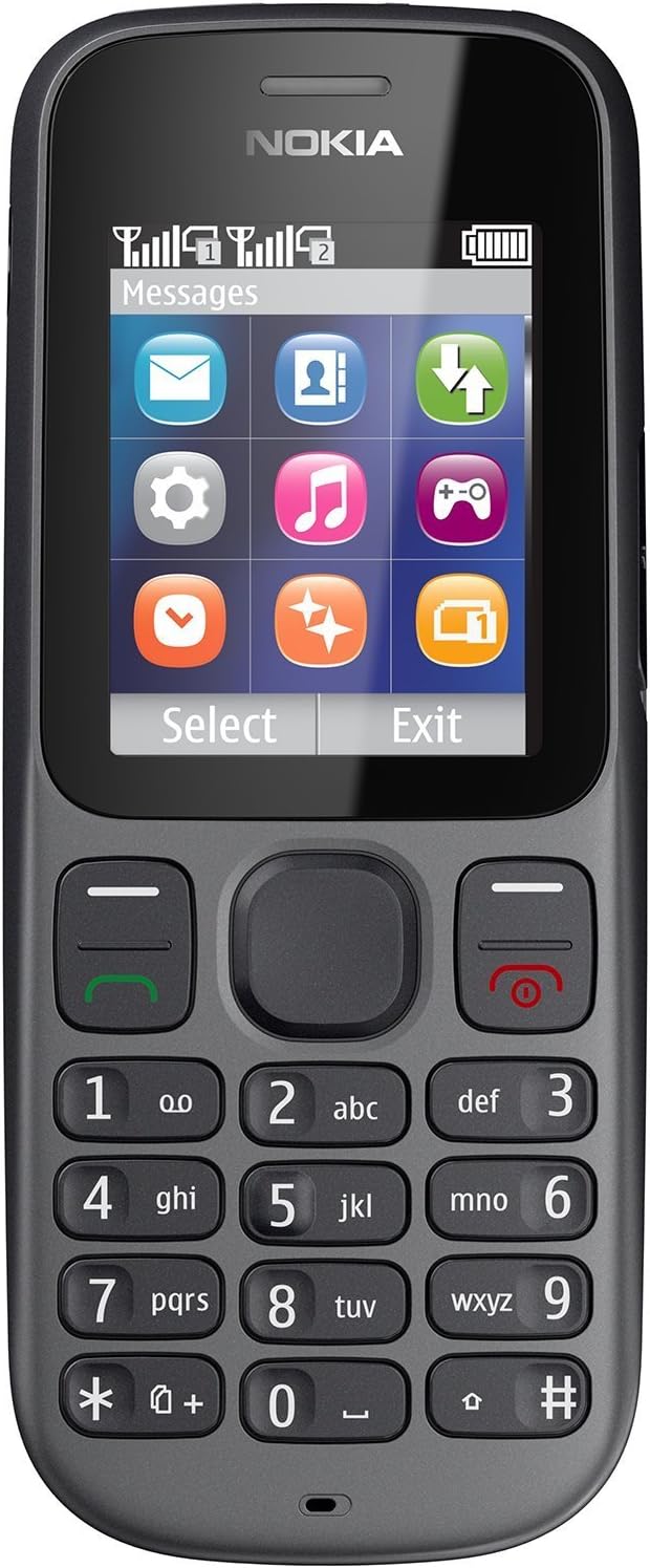 Nokia 101 Dual SIM Music Phone (Unlocked) - Phantom Black