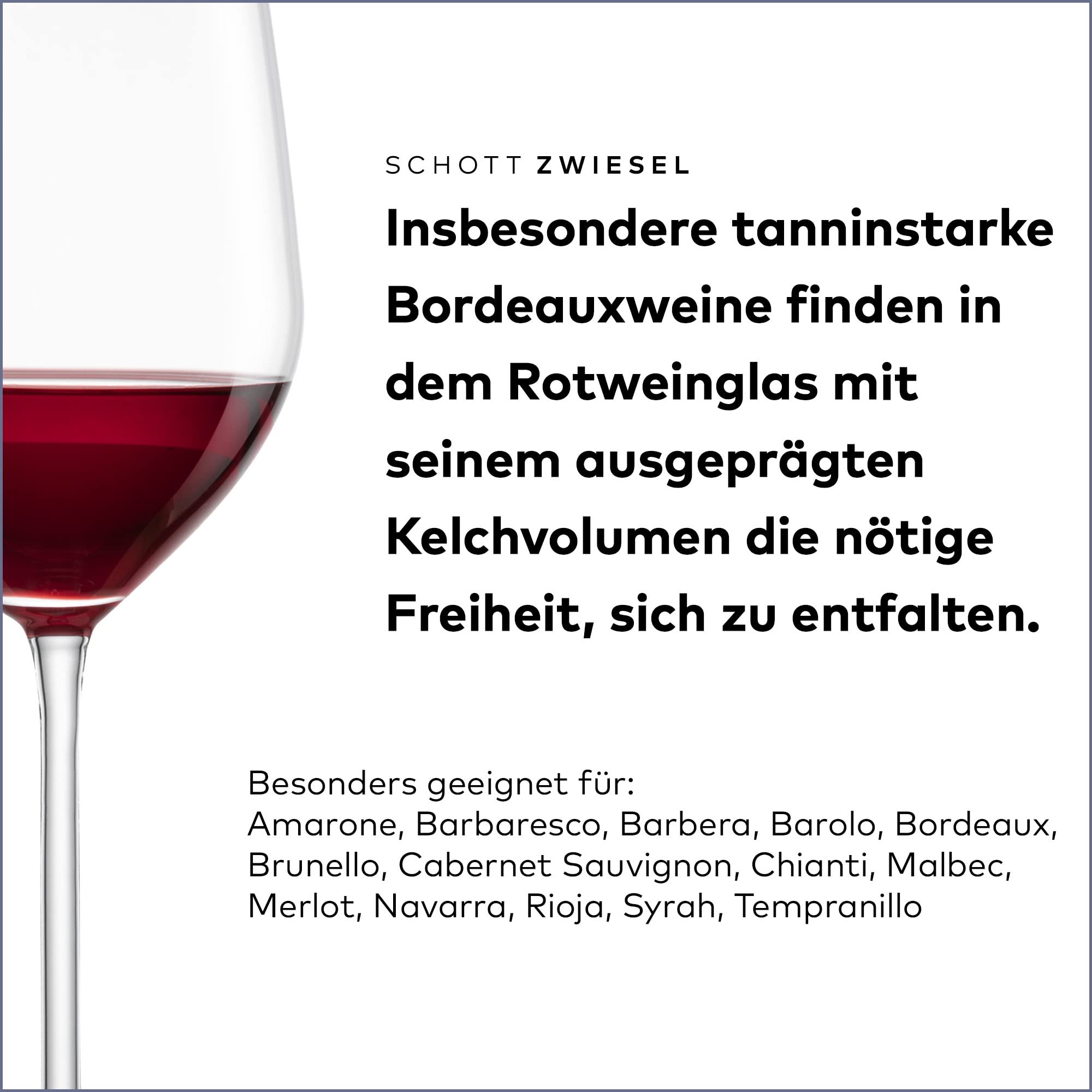 SCHOTT ZWIESEL Bordeaux Rotweinglas Fortissimo (6er-Set), edle Bordeauxgläser für Rotwein, spülmaschinenfeste Tritan-Kristallgläser, Made in Germany (Art.-Nr. 112495)