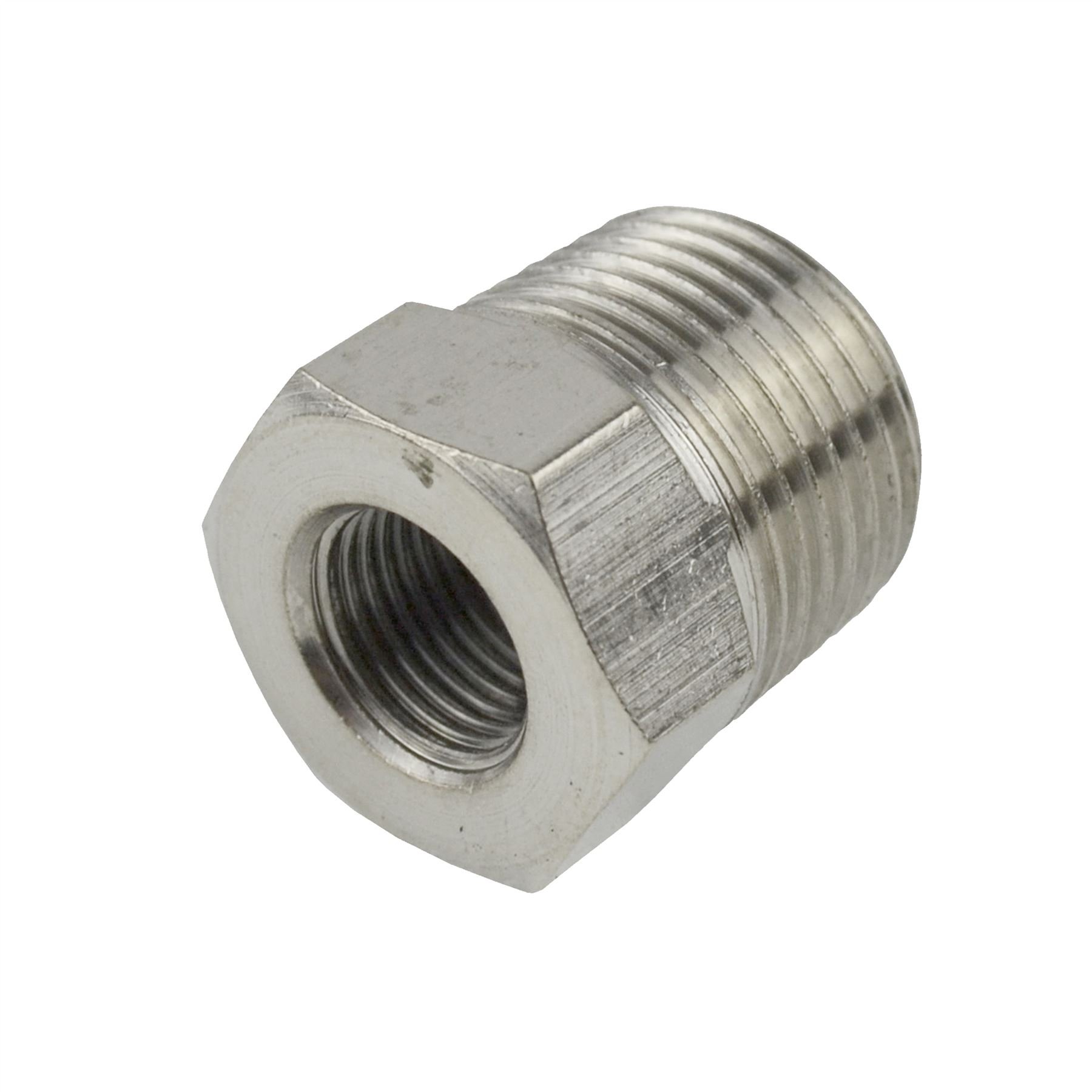 Ab Tools Men's Silver Threaded Adapter Hex Bush 3/8 Bsp To 1/8 Bsp Fe Air Hose Fitting Ft082 Size 3