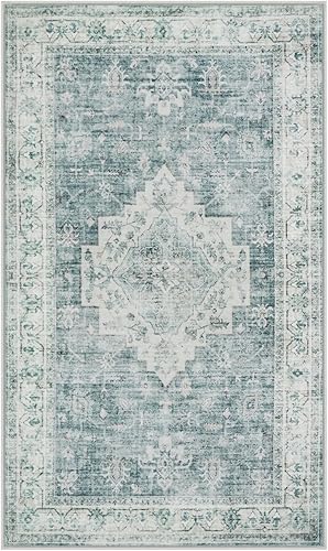 Miniatura 115 de LIVEBOX Alfombra lavable de 2 x 6 pies para baño, tapetes de cocina antideslizantes para entrada de piso, tapete bohemio para puerta delantera