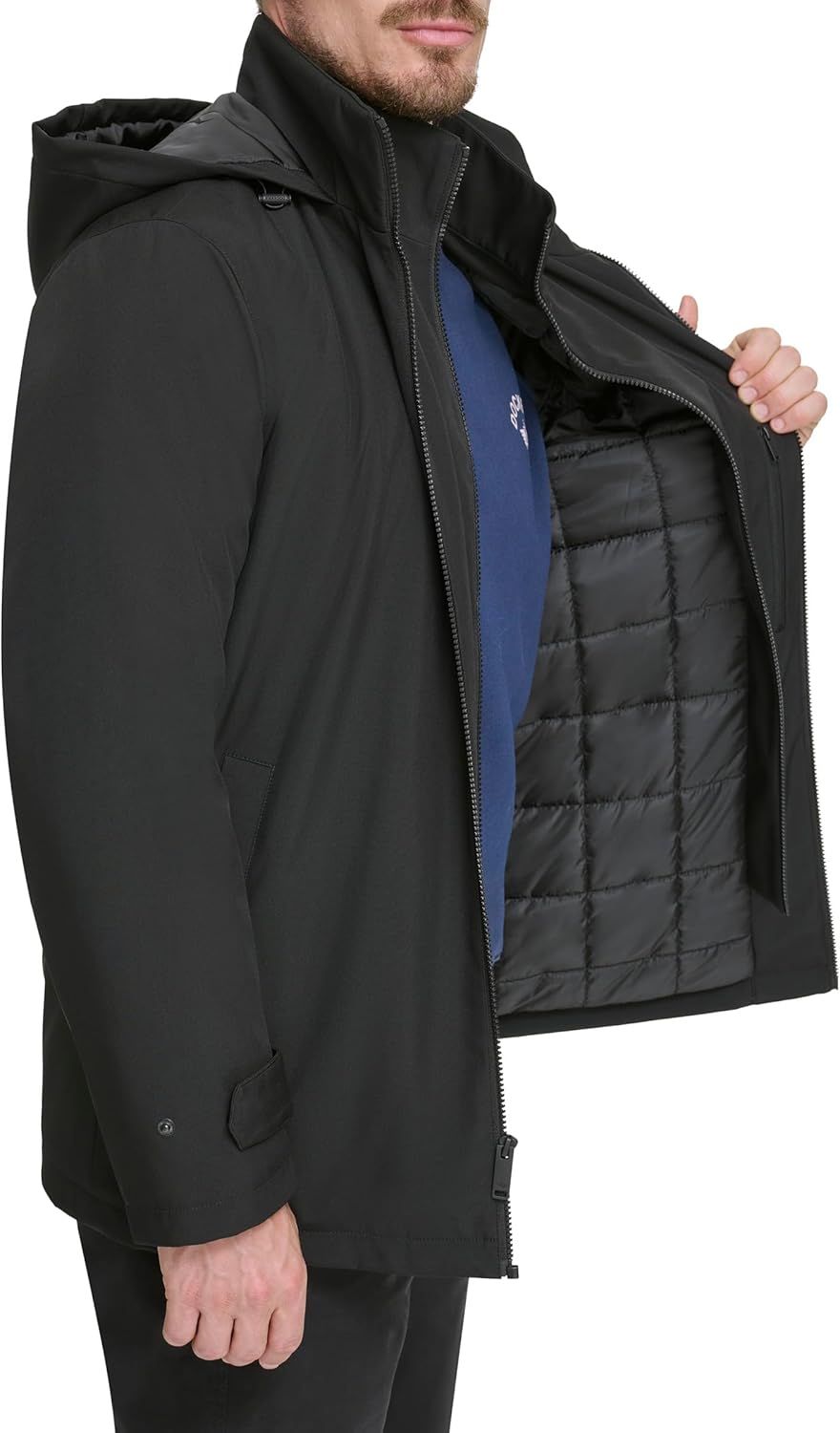DOCKERS Men's Dwight Soft Shell Bib Jacket - Image 8