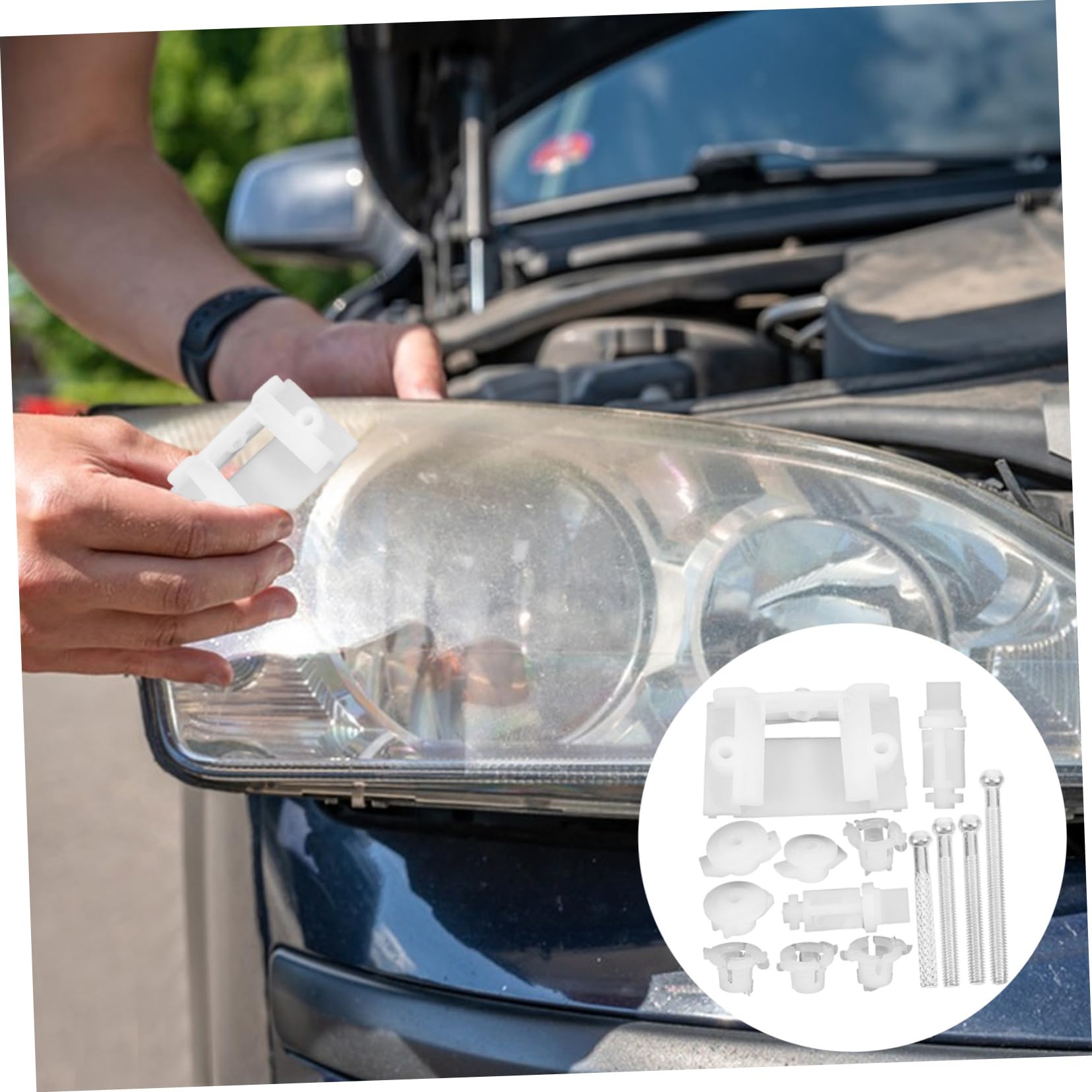 Holibanna 1Set Headlight Adjuster Screw Kit Durable Repair for Headlight Adjusters Quick Easy for Car Part Adjustments