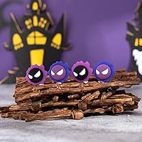 Vista 5 de Yocore Purple Devil Thumb Grips - Soft Silicone Joystick Caps for SwitchOLEDSwitch Lite, 4 Pcs