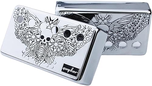 Miniatura 2 de Guyker Humbucker - Cubierta de pastilla (1.969 in2.047 in de distancia entre varas)  Juego de marcos de pastillas para puente de cuproníquel y