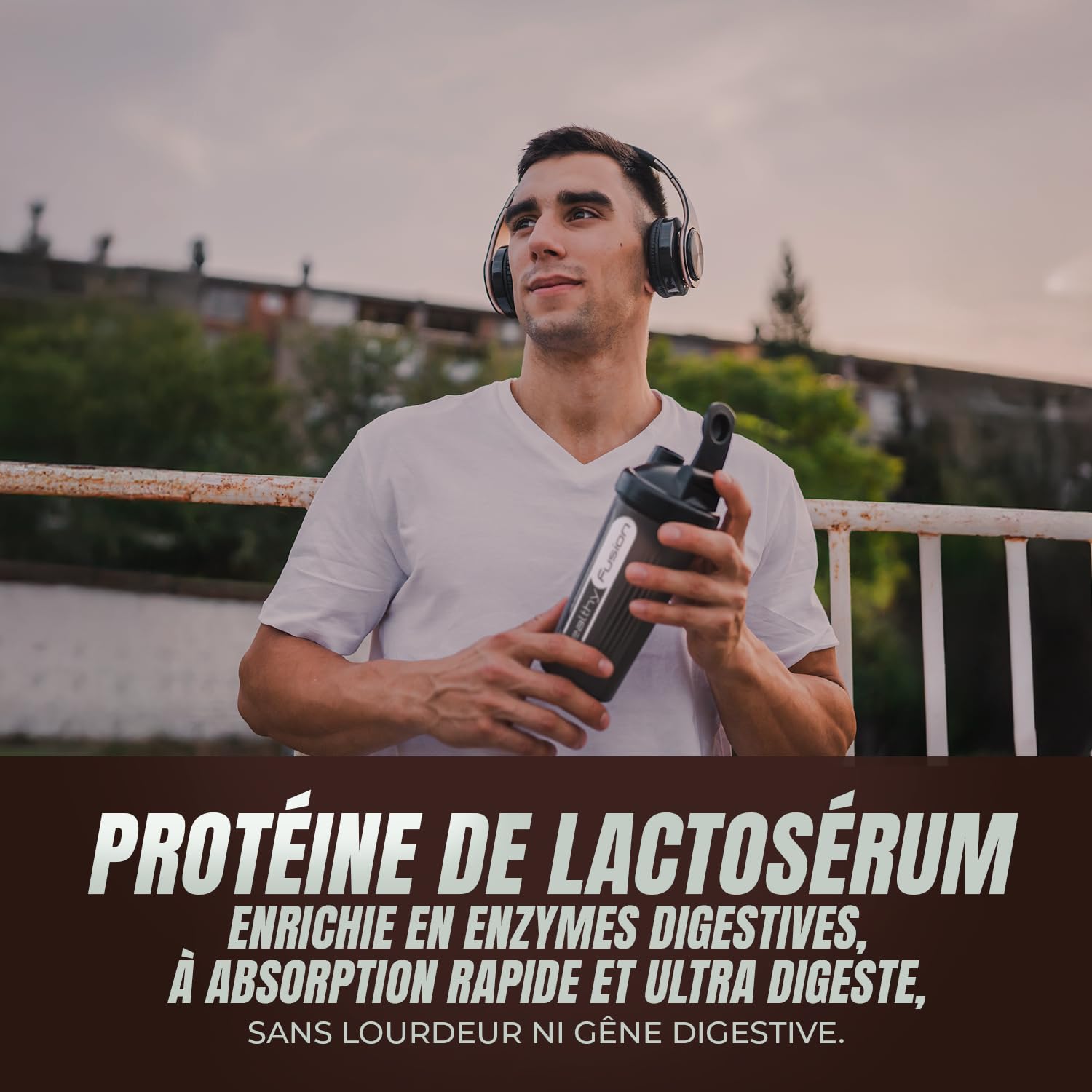 Healthy Fusion Whey Protein | 43 g/dose Protéine Pure | Collagène, Magnésium et Vitamine B6 | Augmente la masse musculaire, améliore l’entraînement, renforce les articulations | Double Chocolat 1kg