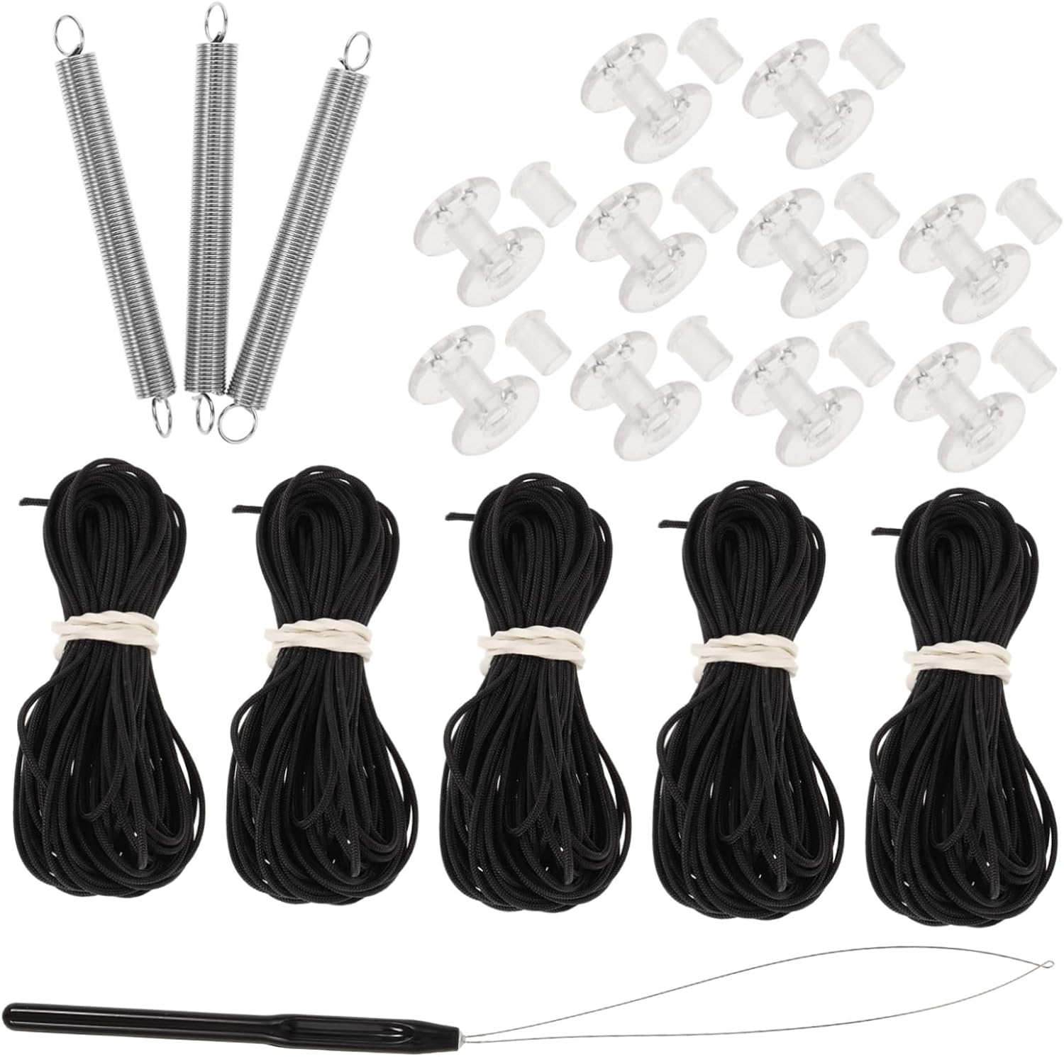Gatuida 4sets Rv Blind Repair Kit Camper Shade Replacement Parts User-Friendly Maintenance for Pleated Blinds Construction Compatible Rv Models