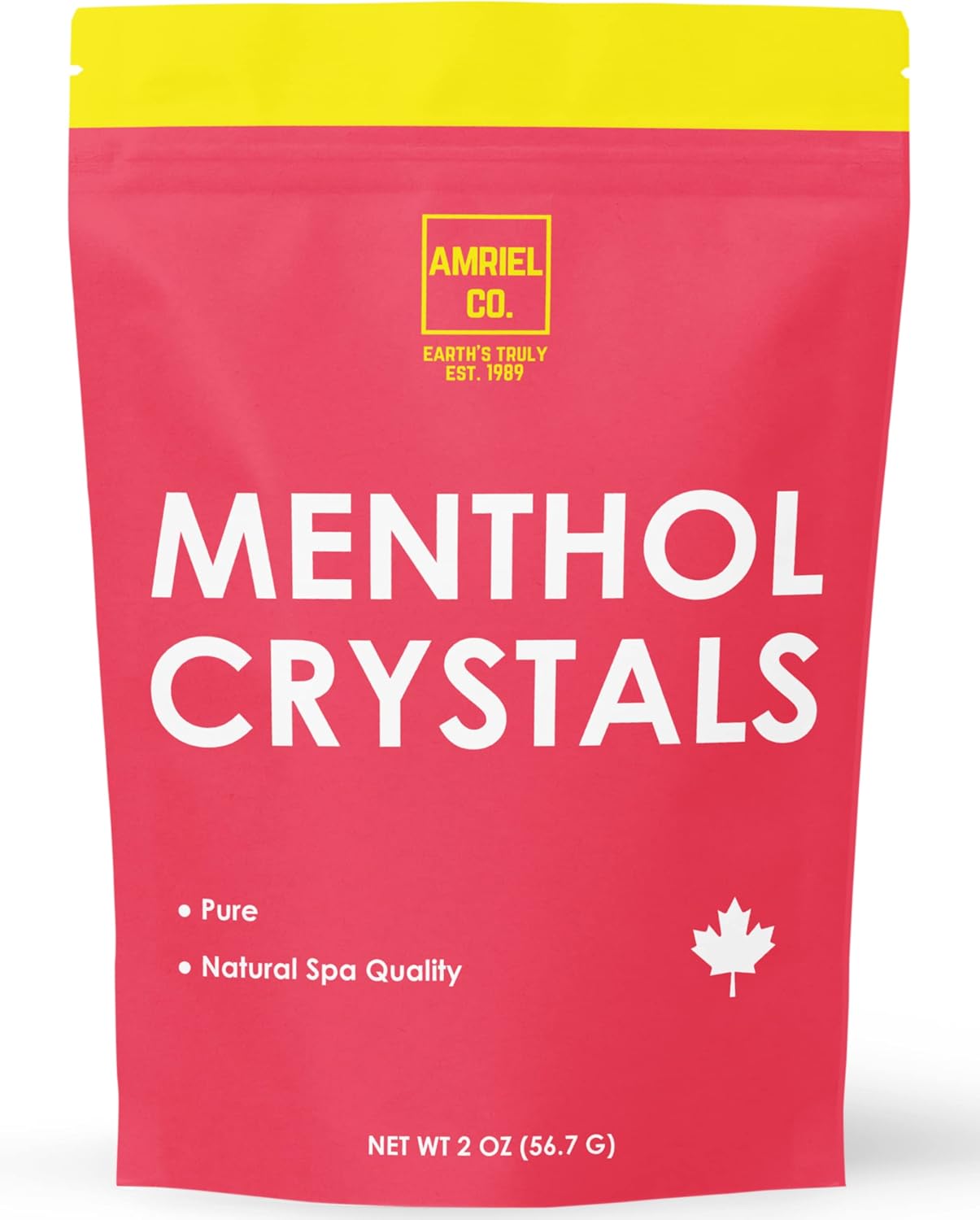 Menthol Crystals (2oz) 100 Pure USP Food Grade Aromatherapy for Spa and Steamer Used in