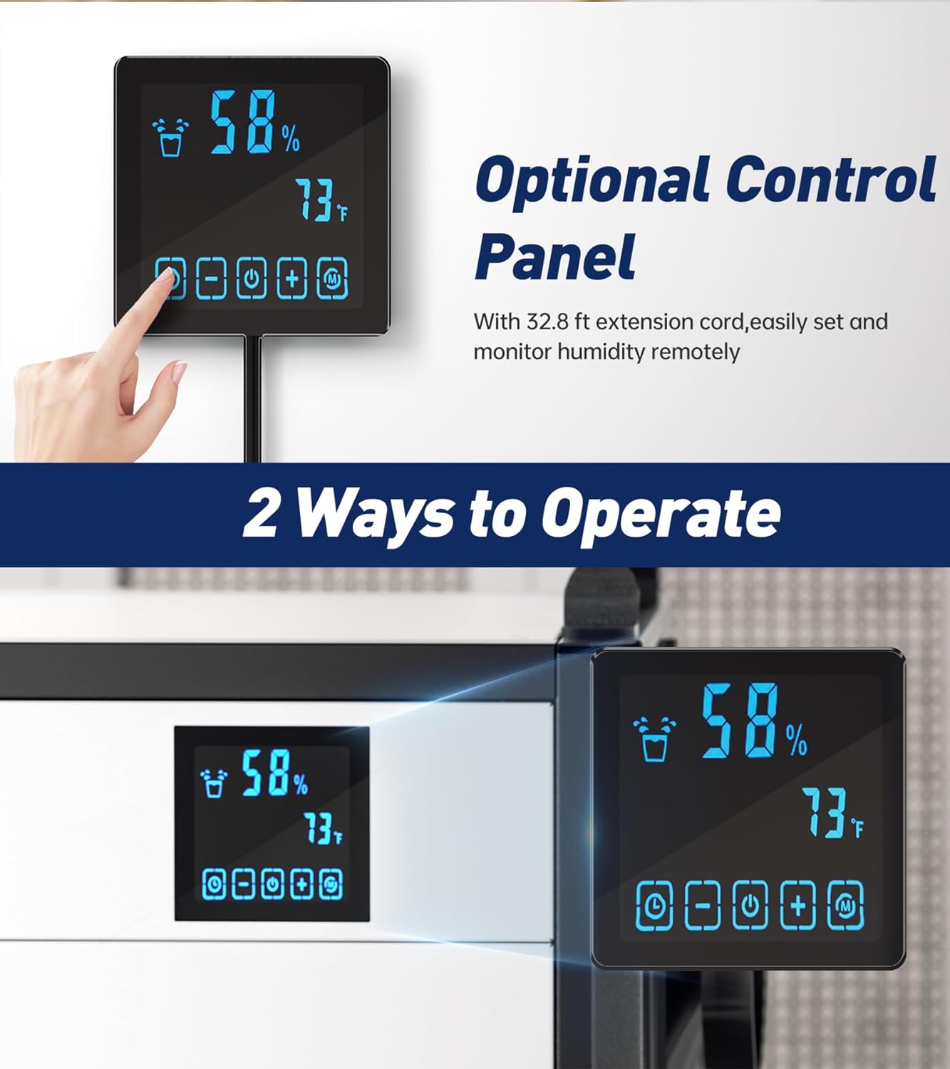 Lienuis Dehumidifier with optional remote control panel