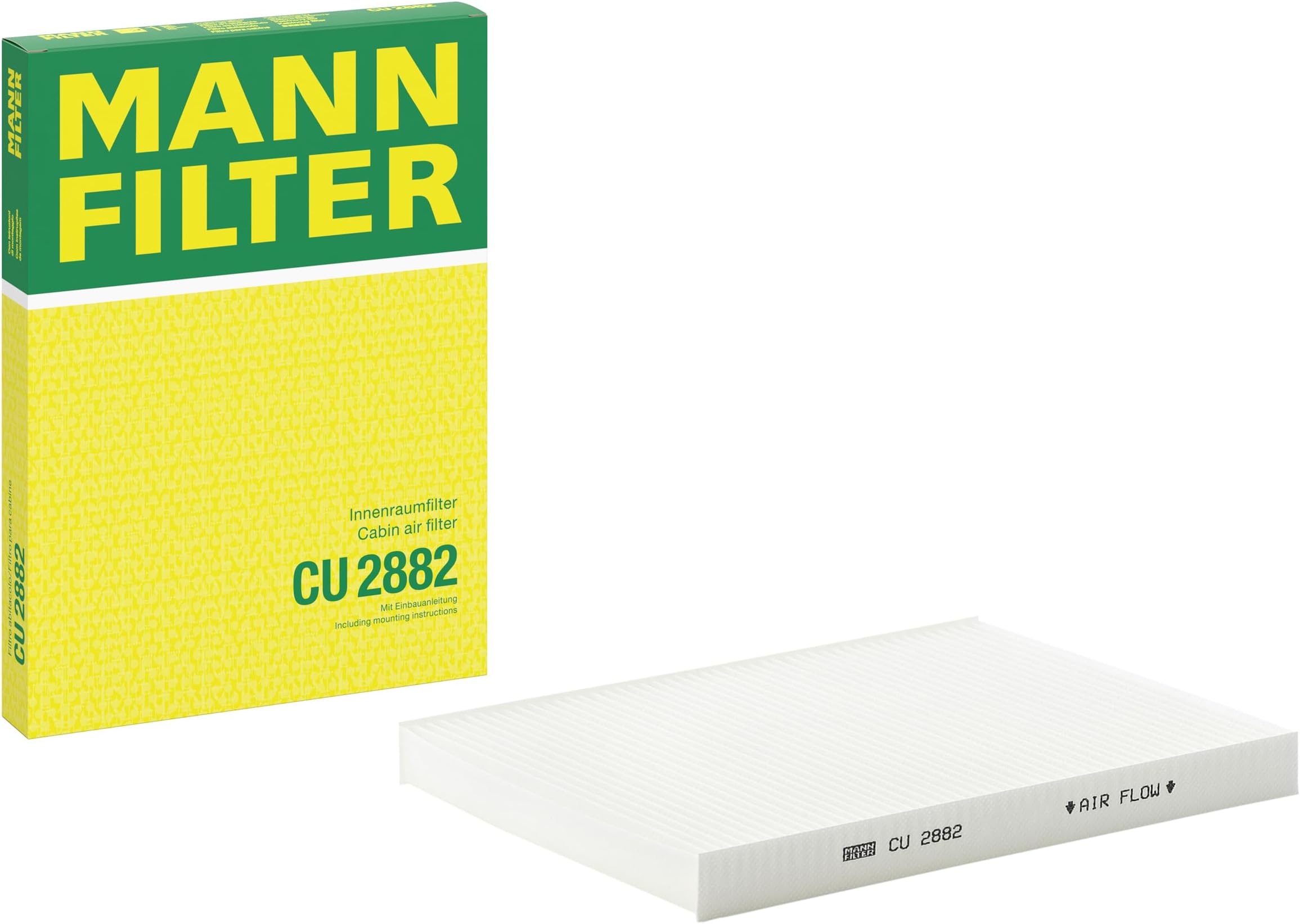MANN-FILTER CU 2882 Cabin Air Filter - for Cars + Transporters