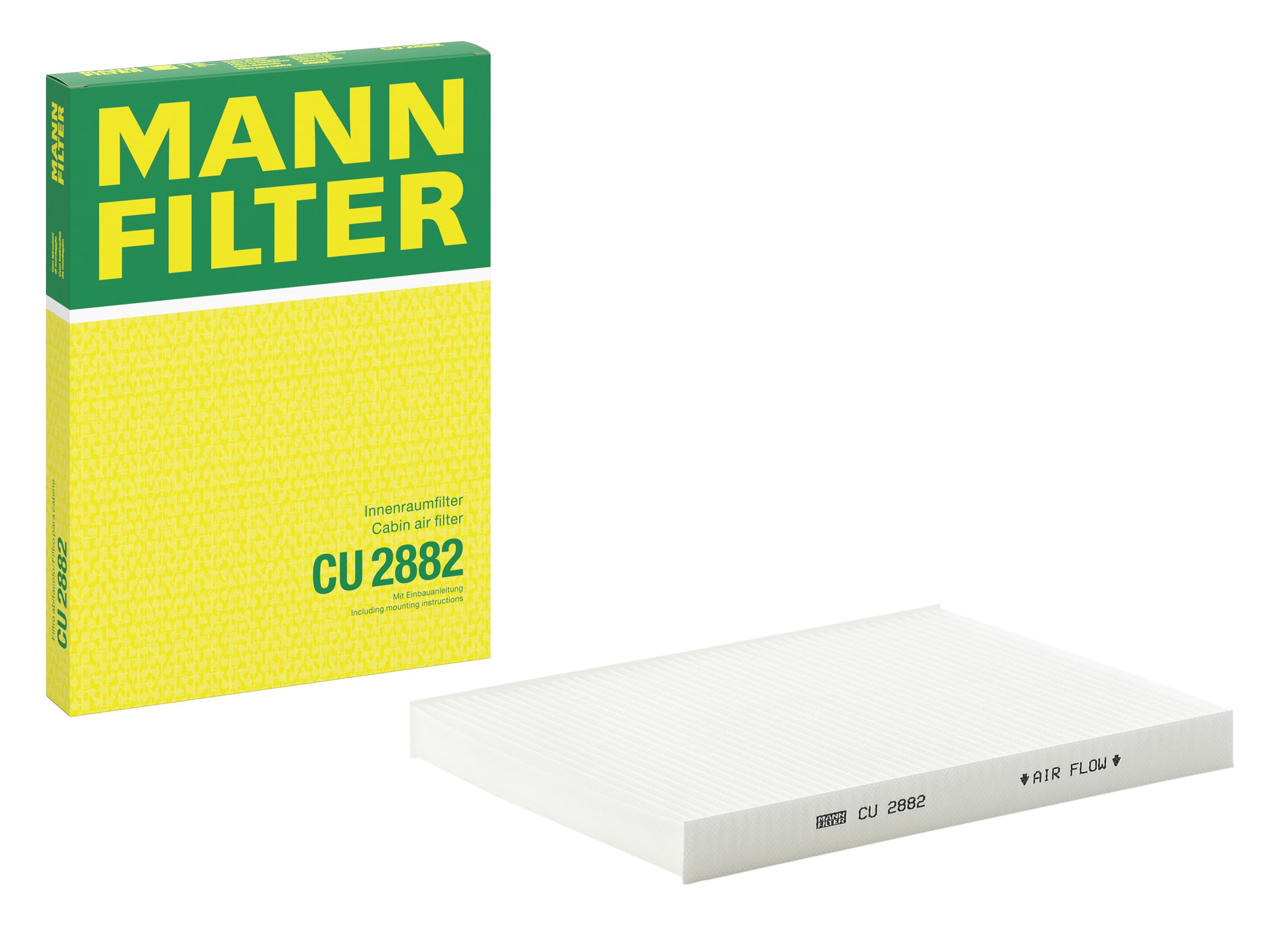 MANN-FILTER CU 2882 Cabin Air Filter - for Cars + Transporters