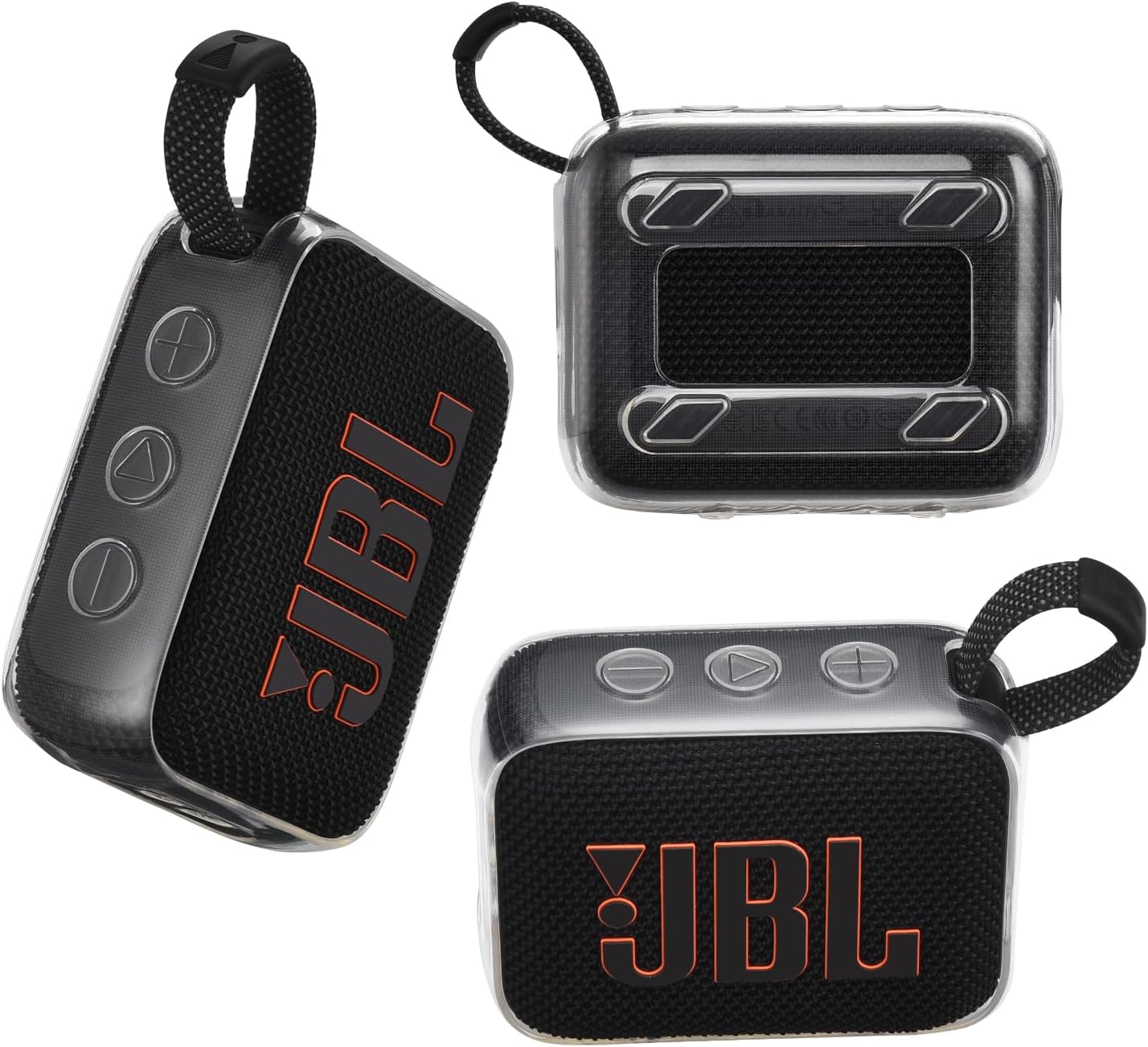GO 4 Special Silicone Protective Cover case, Suitable for JBL GO 4 Wireless Bluetooth Speaker, Anti-Bump Portable Silicone Protective Cover with Lanyard Outdoor Travel Necessary