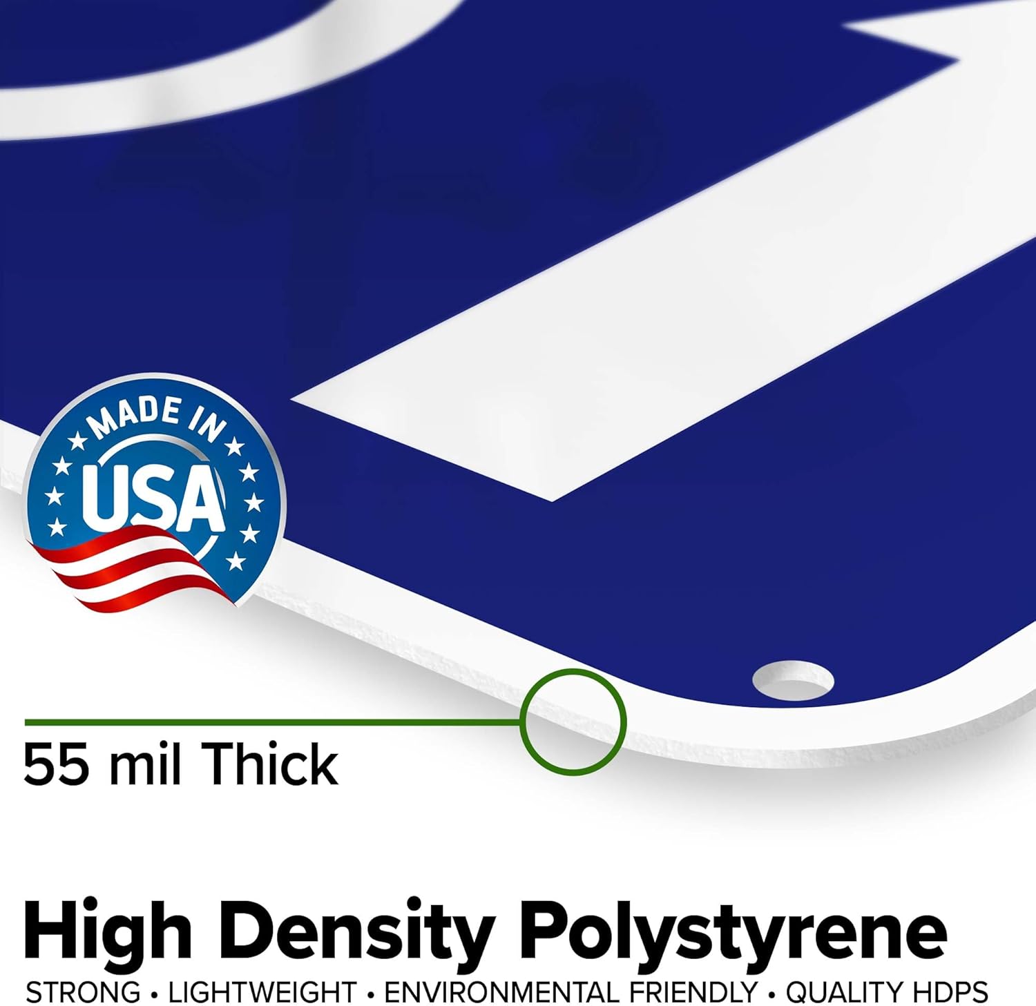 Handicap Accessible With Right Arrow Sign, 12x18 Inches, 55 mil thick HDPS (high density polystyrene), Made in USA by My Sign Center