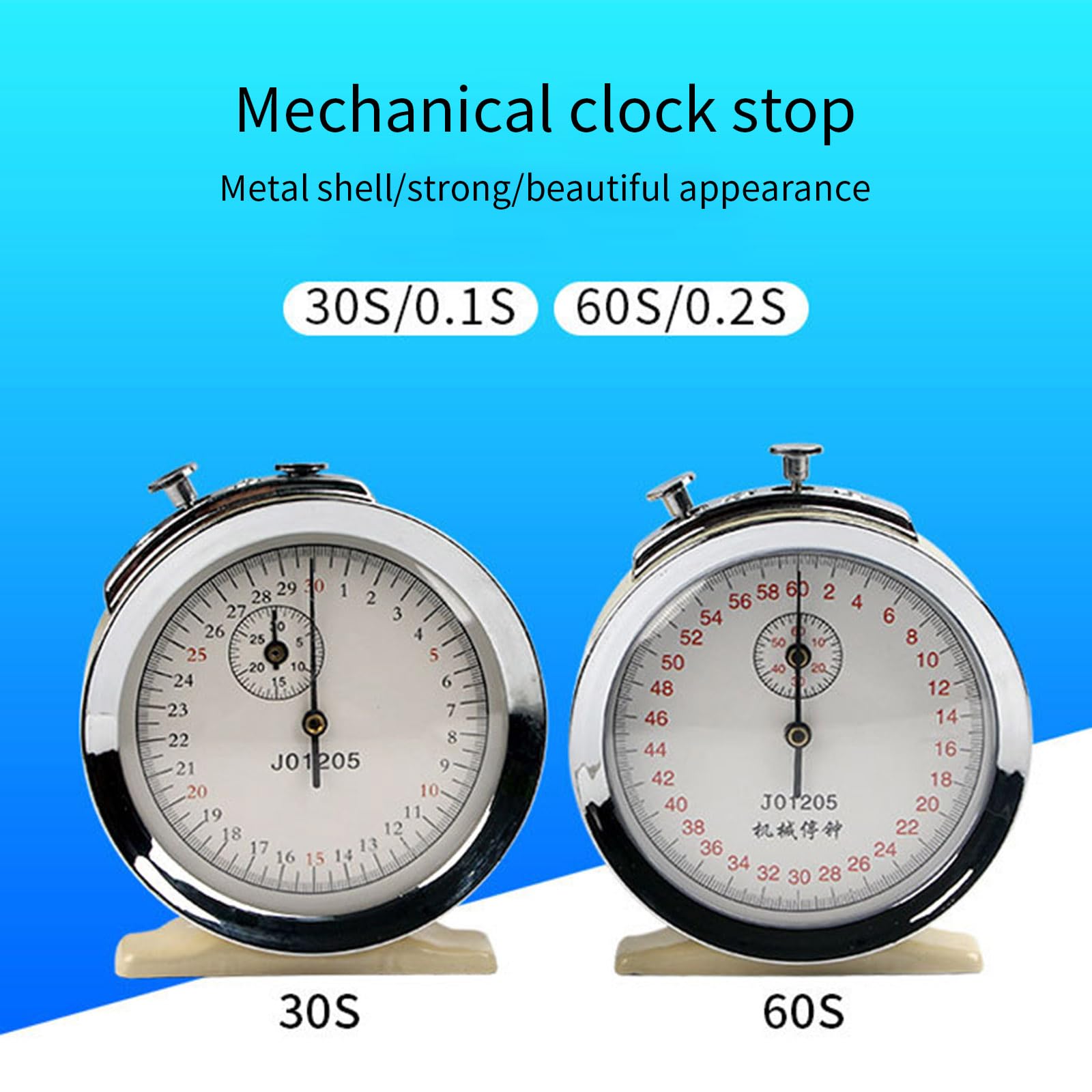 Edukacyjny timer metalowy mechaniczny stoper dydaktyczny chronometr do eksperymentu fizycznego nauczania sportu i laboratorium stoper mechaniczny