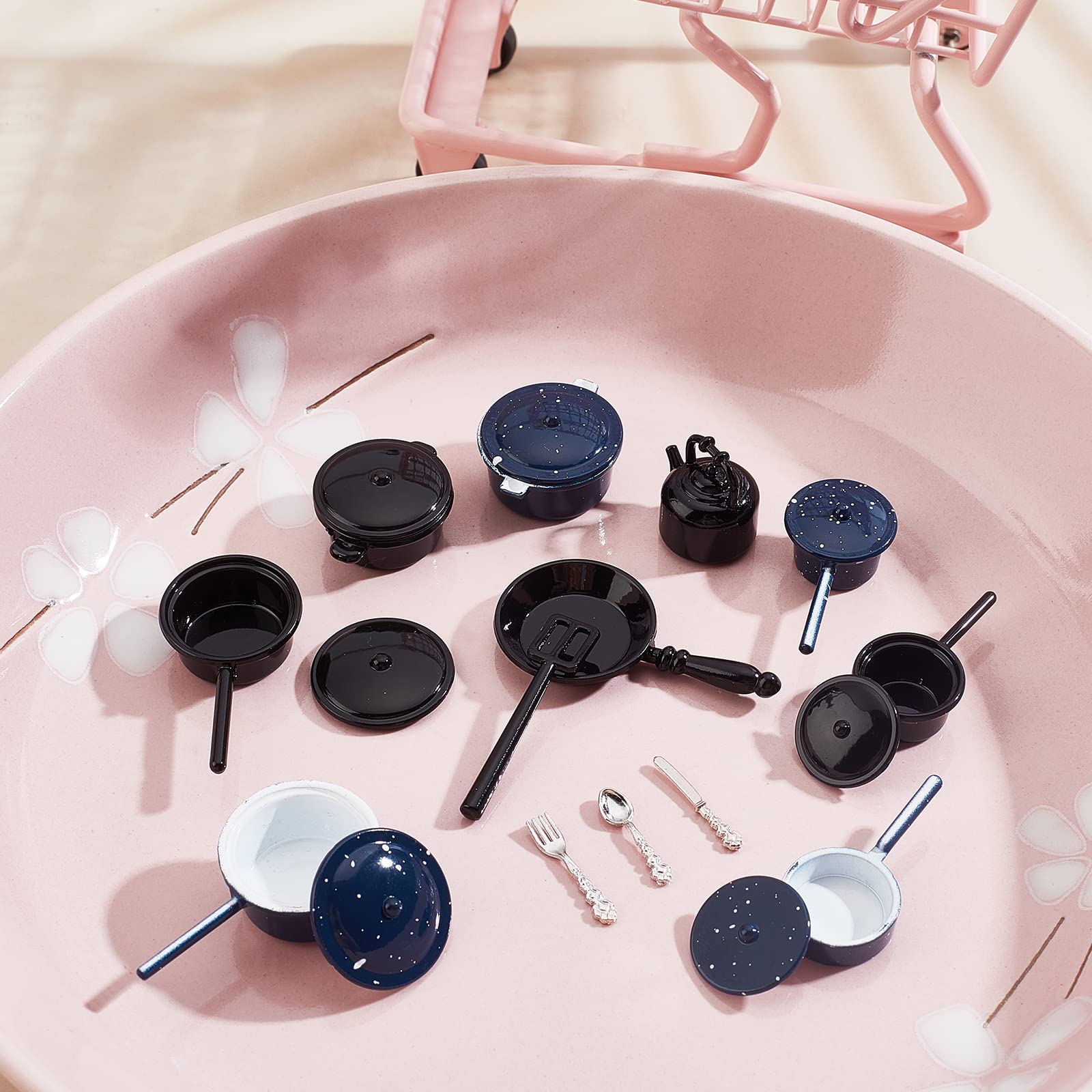 30 Miniatures Aliments Et Boissons - Accessoires Pour Maison De Poupée échelle 1:12, Décoration De Tables Miniatures