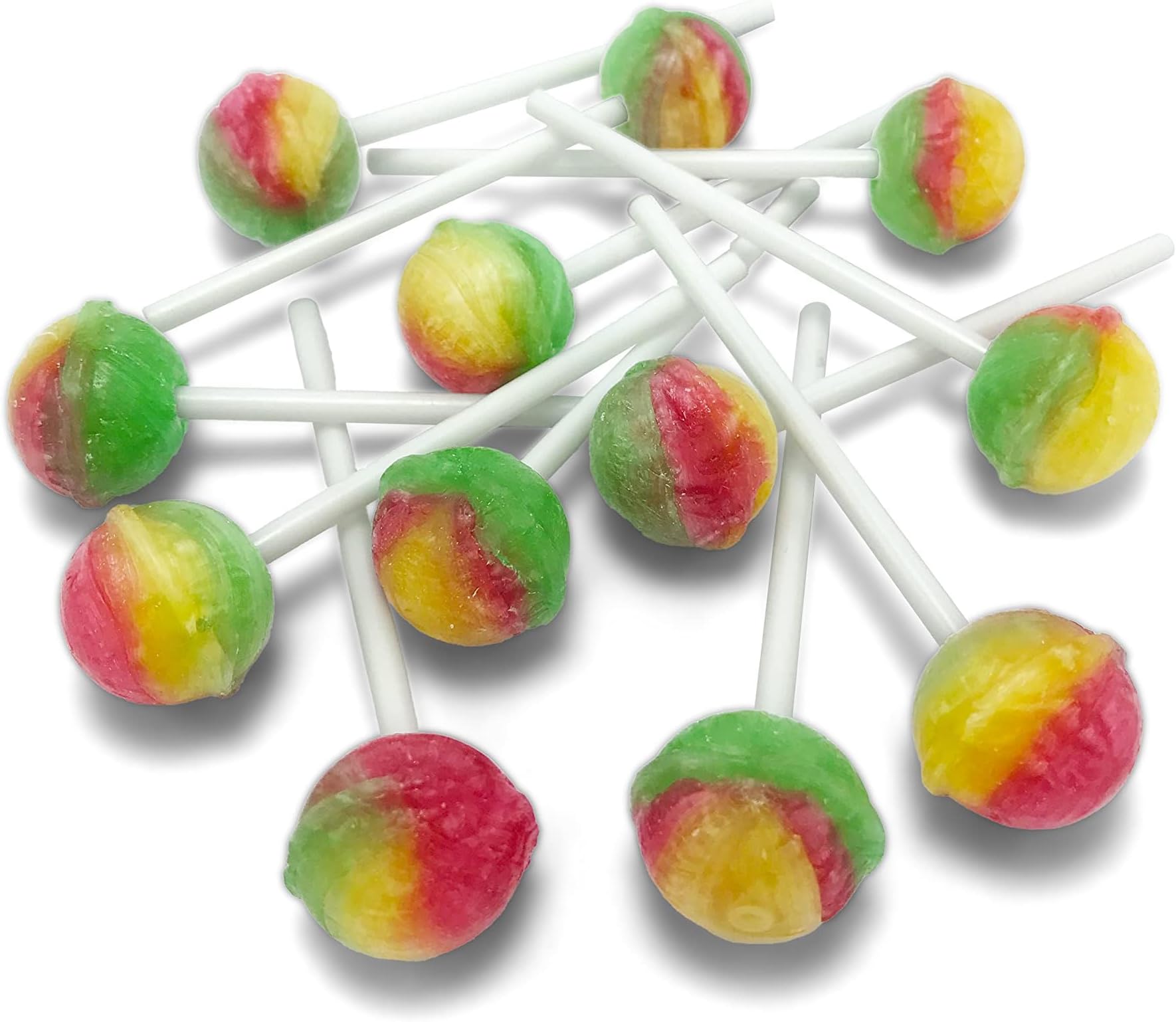 Vidal's 3kg Bulk Bags, Tubs, Lollipops & Chew Bars Galore: A Sweet Wonderland Awaits! (150 piece tub of traffic light lollies)