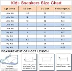 Kids Sneakers Boys Girls Cushion Athletic Running Shoes Lightweight Breathable Walking Sports Tennis Shoes