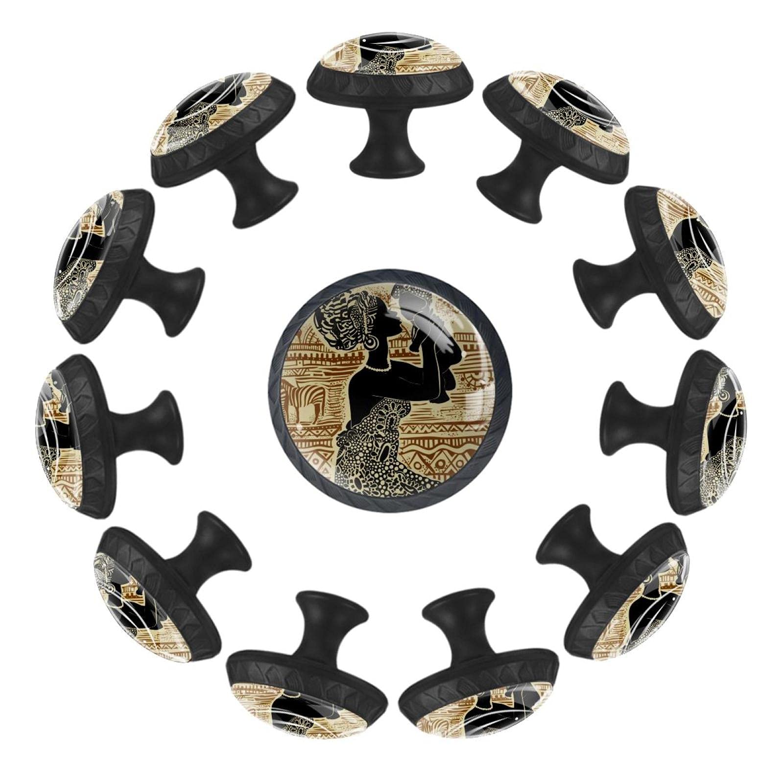 Boutons de tiroir ronds 35mm lot de 12 poignées pour meuble commode et chambre à coucher