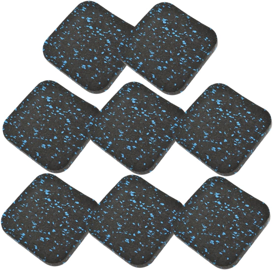 8Pcs Shock Absorbing Treadmill Mats for Hardwood Floors Durable Non Slip Exercise Floor Pads Rubber Gym Mat for Equipment Protection for Treadmills Drums Dance