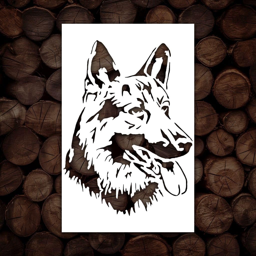 Stencils Crafts Templates Scrapbooking German Shepherd Dogs, Cats, And