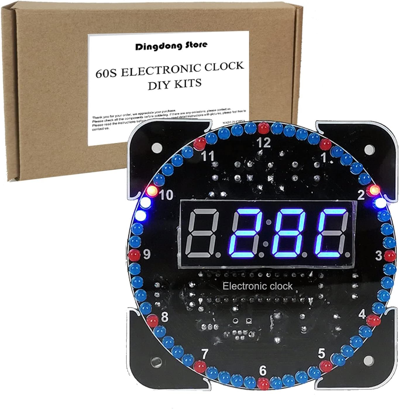 DIY Electronic Clock Kit, Soldering Practice DIY Timer Kit Digital Clock